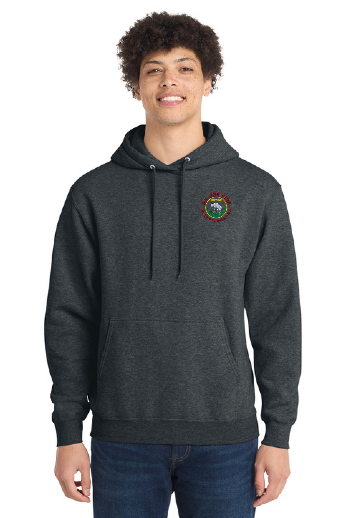LPC78H - Port & Company Women's Core Fleece Pullover Hooded Sweatshirt - St. Joe Fire - Logowear Store - Embroidery - #29319