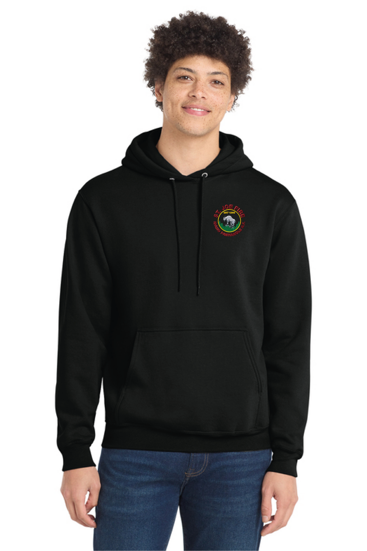 LPC78H - Port & Company Women's Core Fleece Pullover Hooded Sweatshirt - St. Joe Fire - Logowear Store - Embroidery - #29319