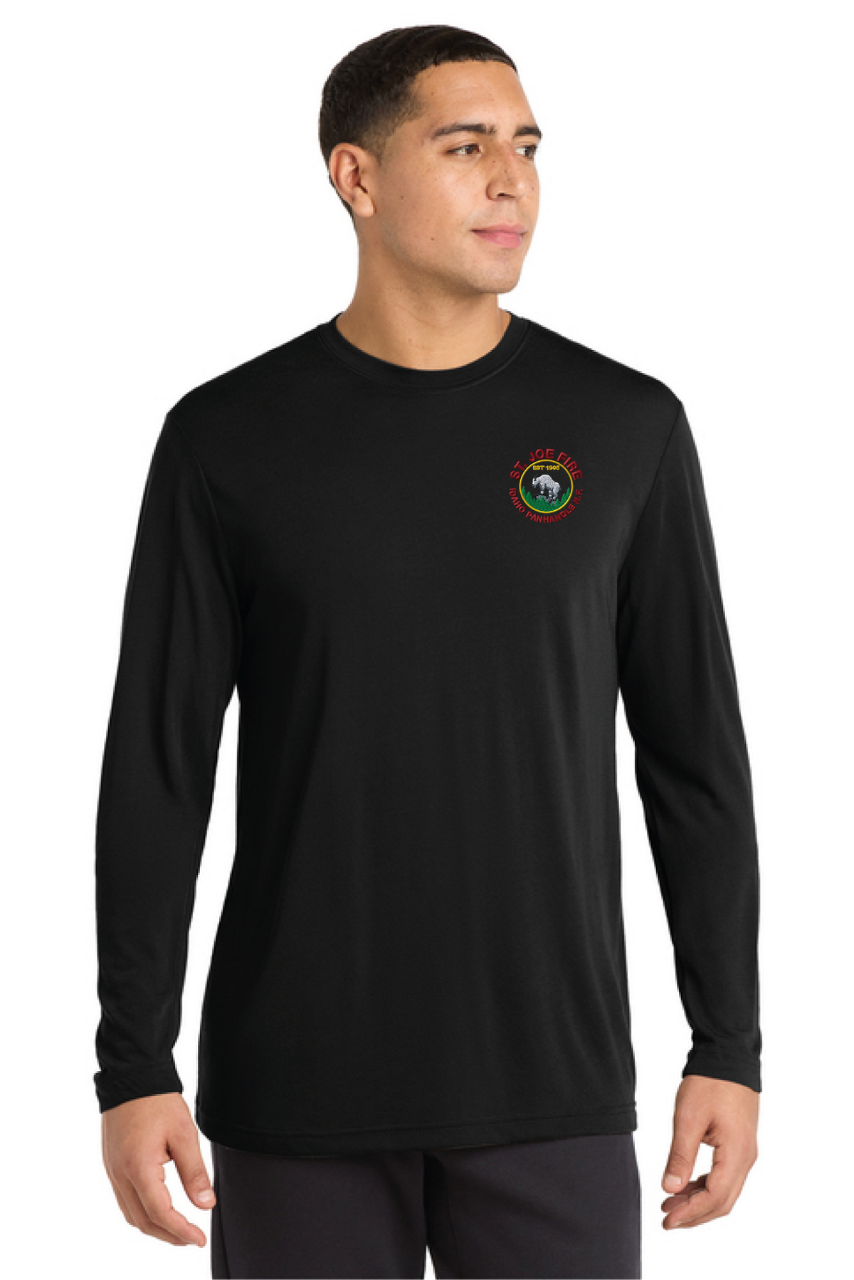 ST450LS - Sport-Tek Long Sleeve PosiCharge Competitor Cotton Touch Tee - St. Joe Fire - Logowear Store - Embroidery - #29319