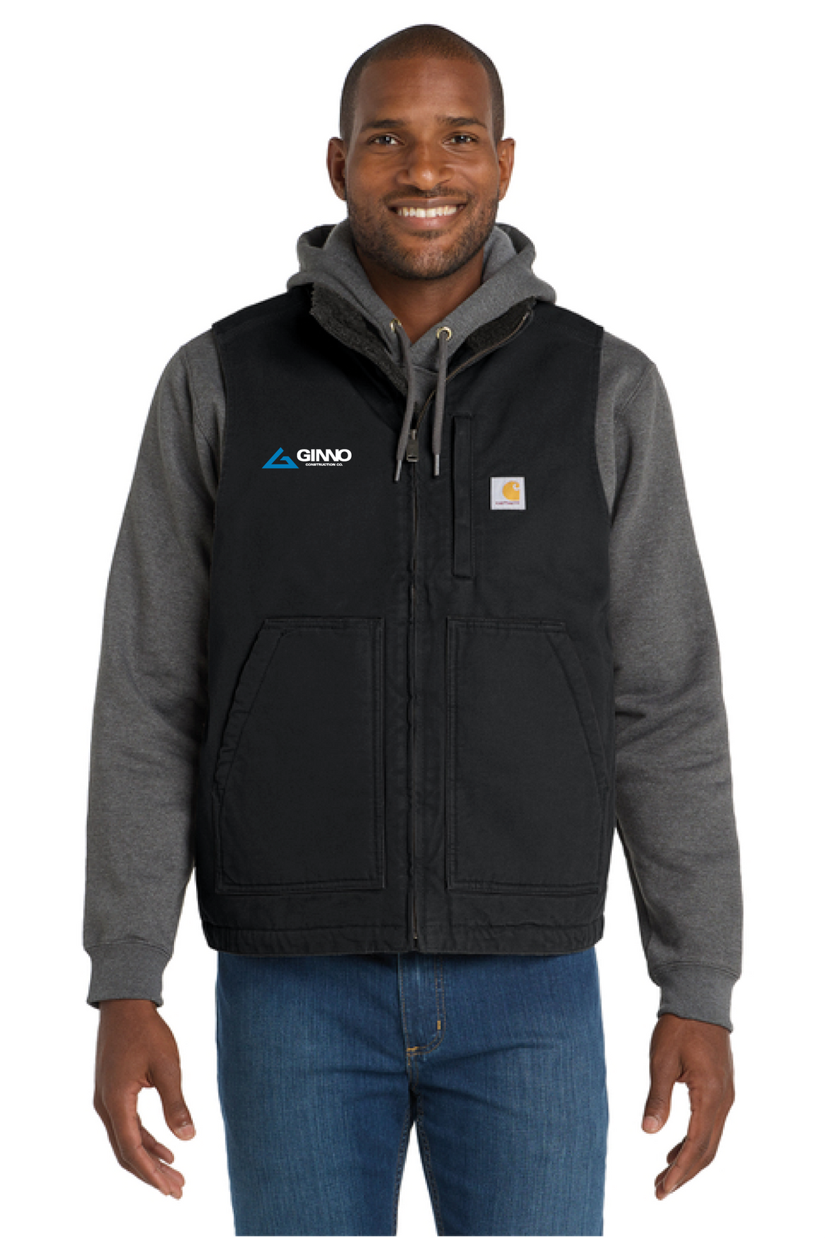 CT104277 - Carhartt Sherpa-Lined Mock Neck Vest - Ginno Construction - Company Store - Embroidery - #29362