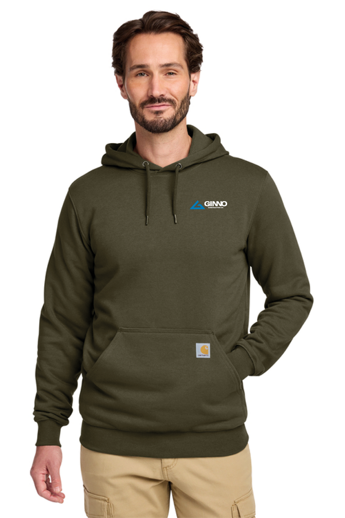CTK121 - Carhartt Midweight Hooded Sweatshirt - Ginno Construction - Company Store - Embroidery - #29362