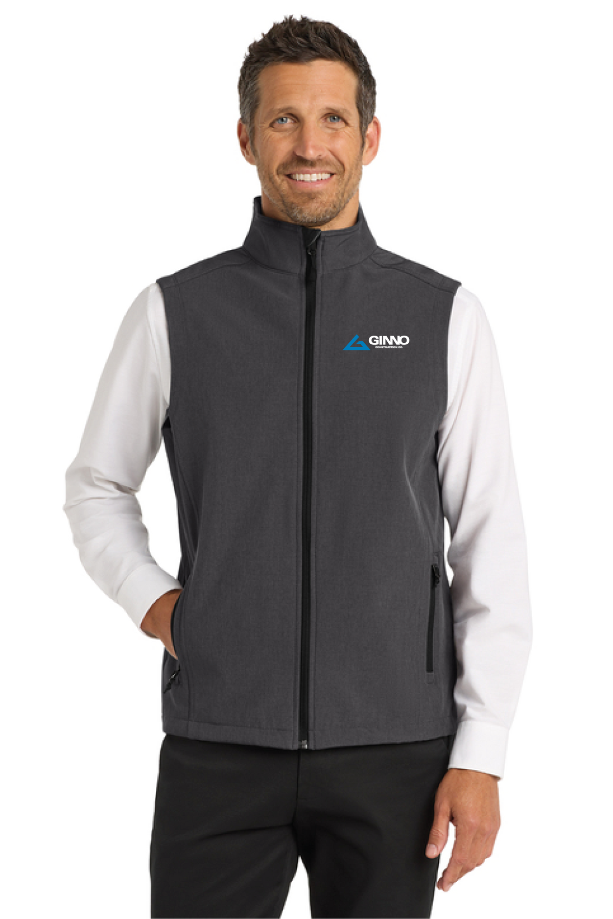 J325 - Port Authority Core Soft Shell Vest - Ginno Construction - Company Store - Embroidery - #29362