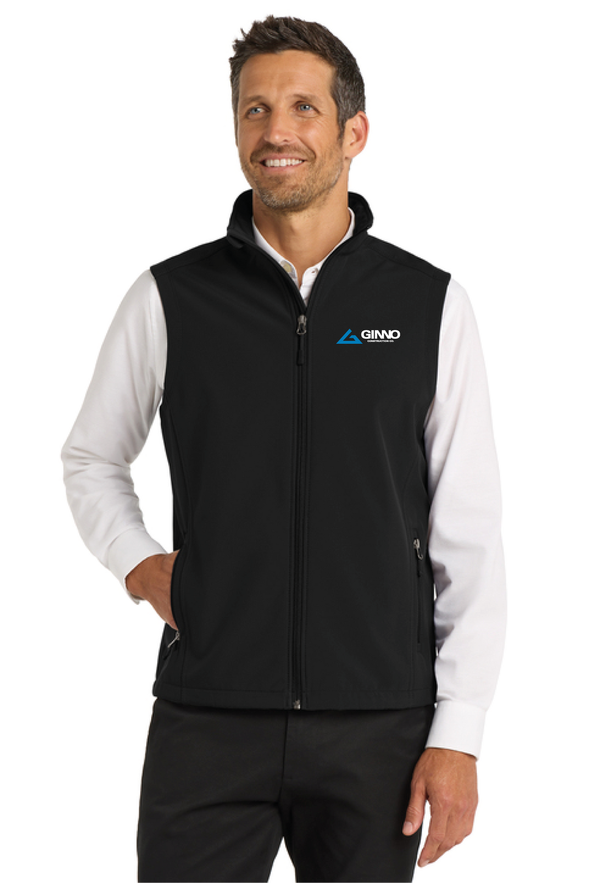 J325 - Port Authority Core Soft Shell Vest - Ginno Construction - Company Store - Embroidery - #29362