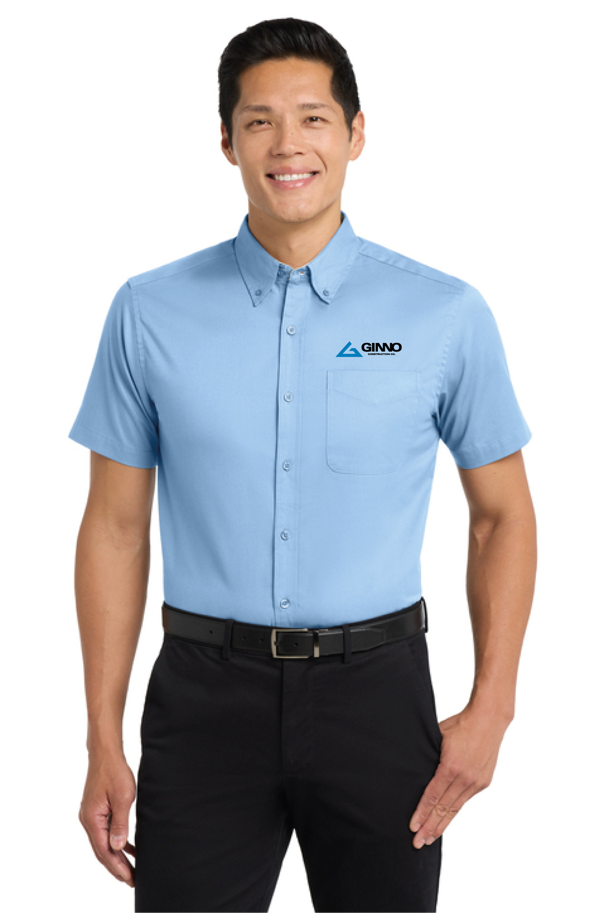 S508 - Port Authority Short Sleeve Easy Care Shirt - Ginno Construction - Company Store - Embroidery - #29362