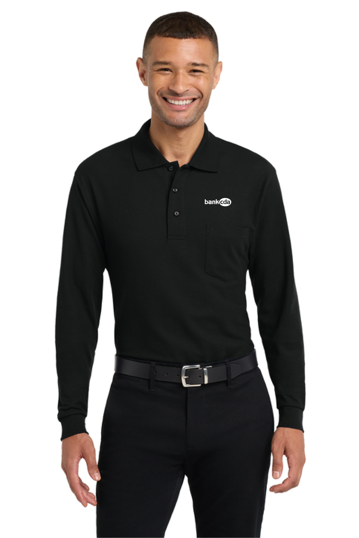 K500LSP - Port Authority Long Sleeve Silk Touch Polo with Pocket - BankCDA - Logowear Store - Embroidery - #29162