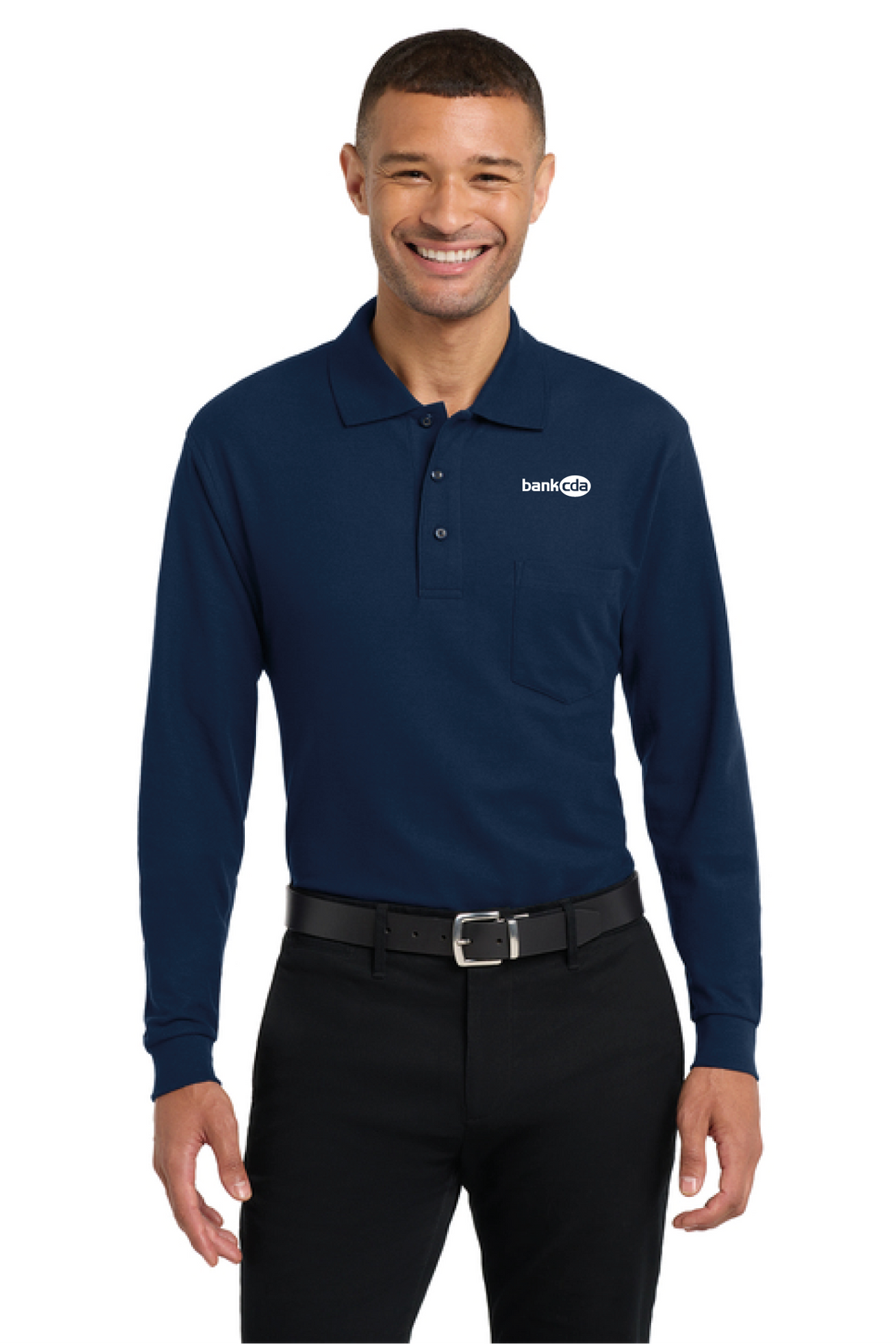 K500LSP - Port Authority Long Sleeve Silk Touch Polo with Pocket - BankCDA - Logowear Store - Embroidery - #29162