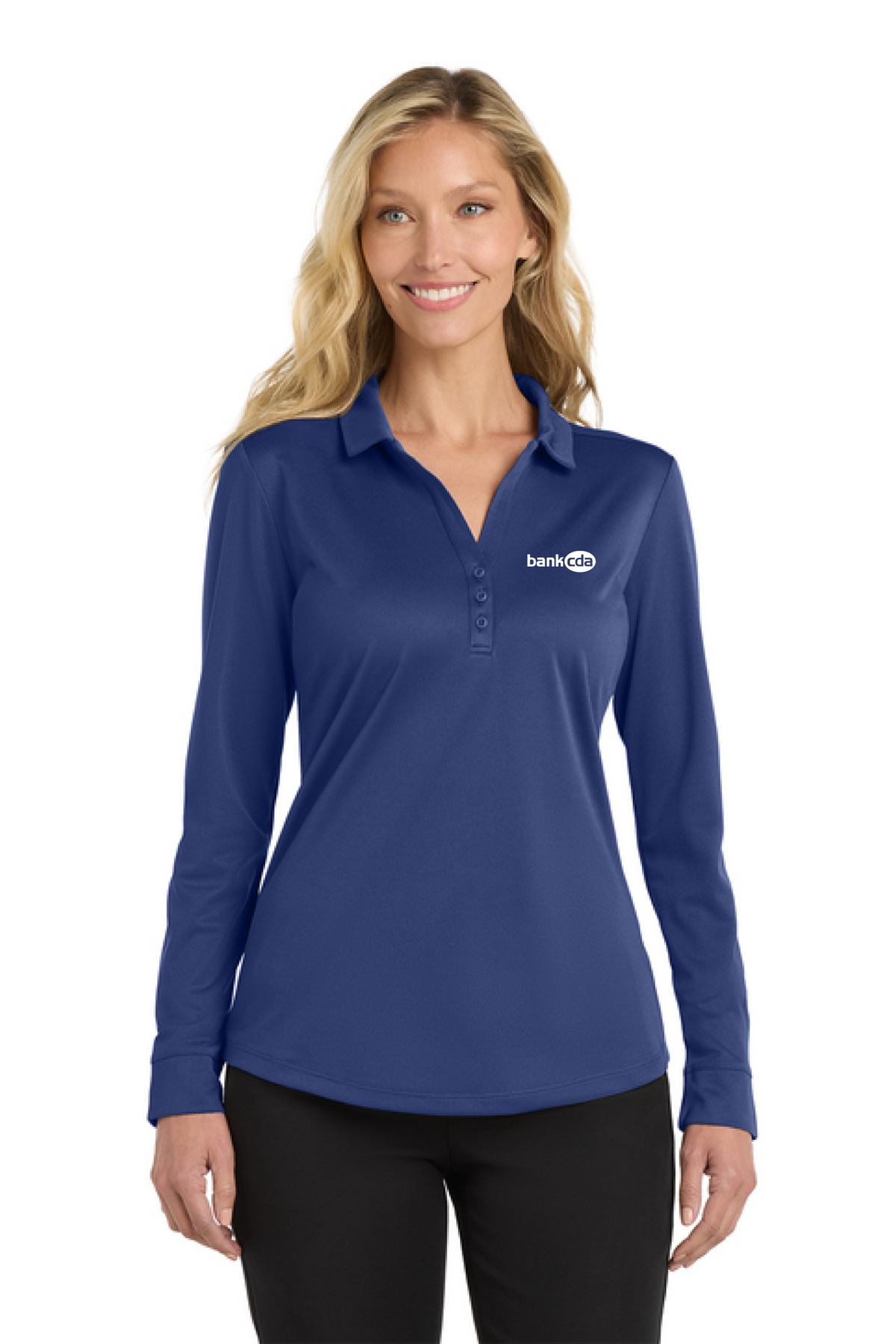 L540LS - Port Authority Women's Silk Touch Performance Long Sleeve Polo - BankCDA - Logowear Store - Embroidery - #29162
