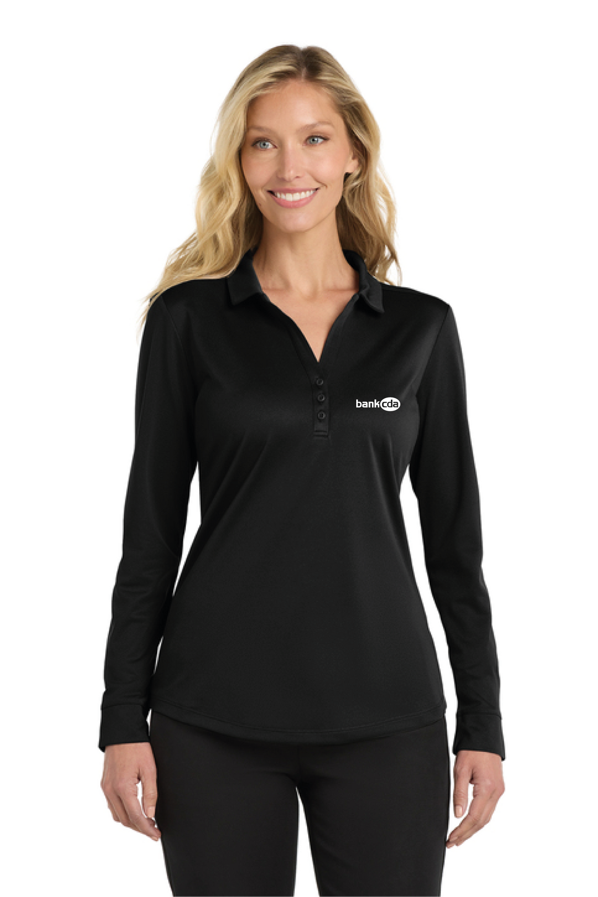 L540LS - Port Authority Women's Silk Touch Performance Long Sleeve Polo - BankCDA - Logowear Store - Embroidery - #29162