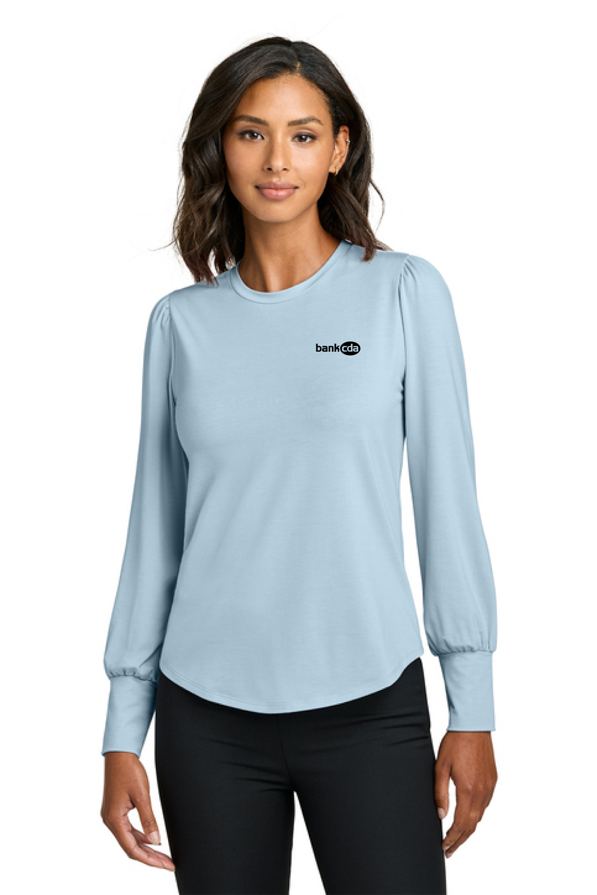 MM1019 - Mercer+Mettle Women's Stretch Jersey Long Sleeve Blouson Top - BankCDA - Logowear Store - Embroidery - #29162