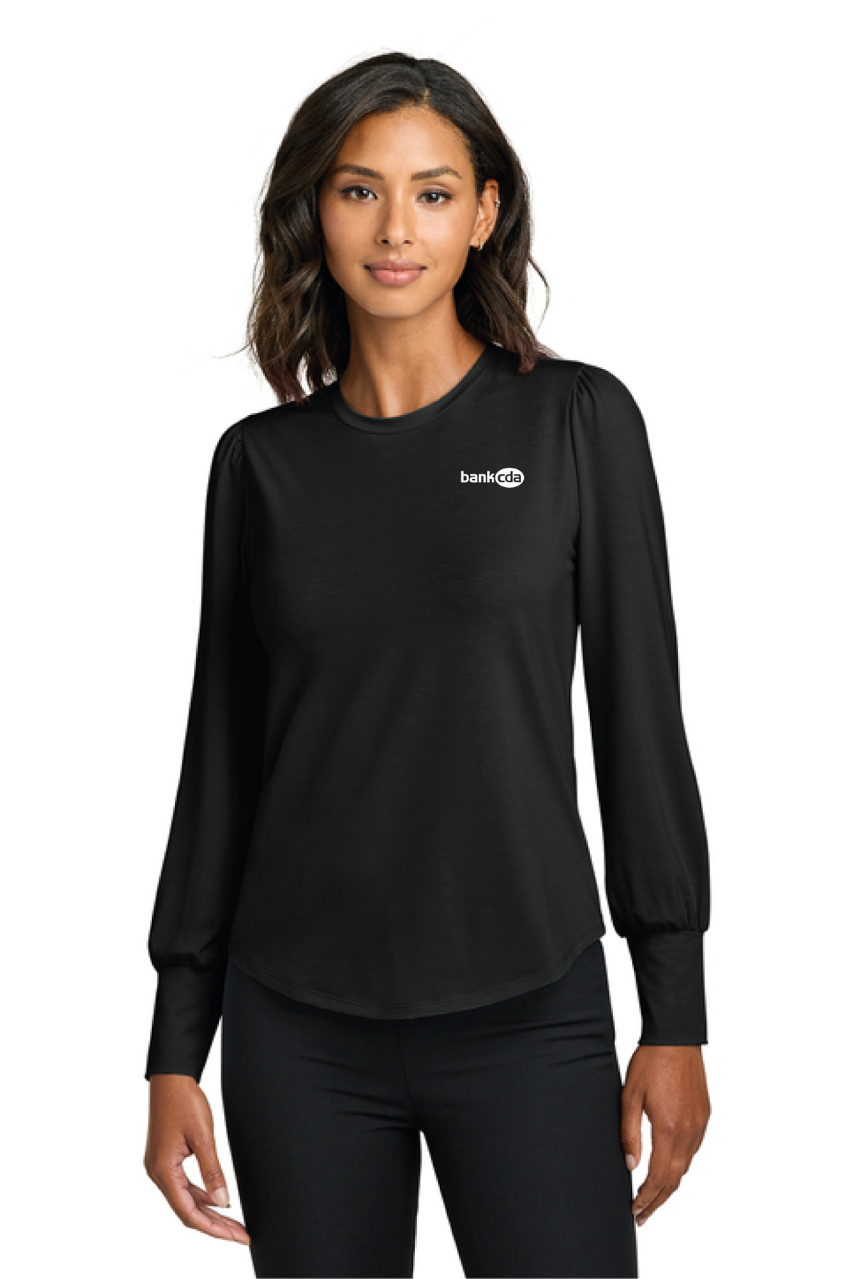 MM1019 - Mercer+Mettle Women's Stretch Jersey Long Sleeve Blouson Top - BankCDA - Logowear Store - Embroidery - #29162