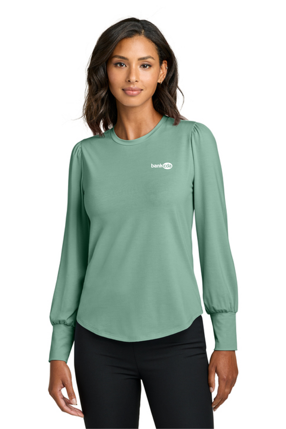 MM1019 - Mercer+Mettle Women's Stretch Jersey Long Sleeve Blouson Top - BankCDA - Logowear Store - Embroidery - #29162