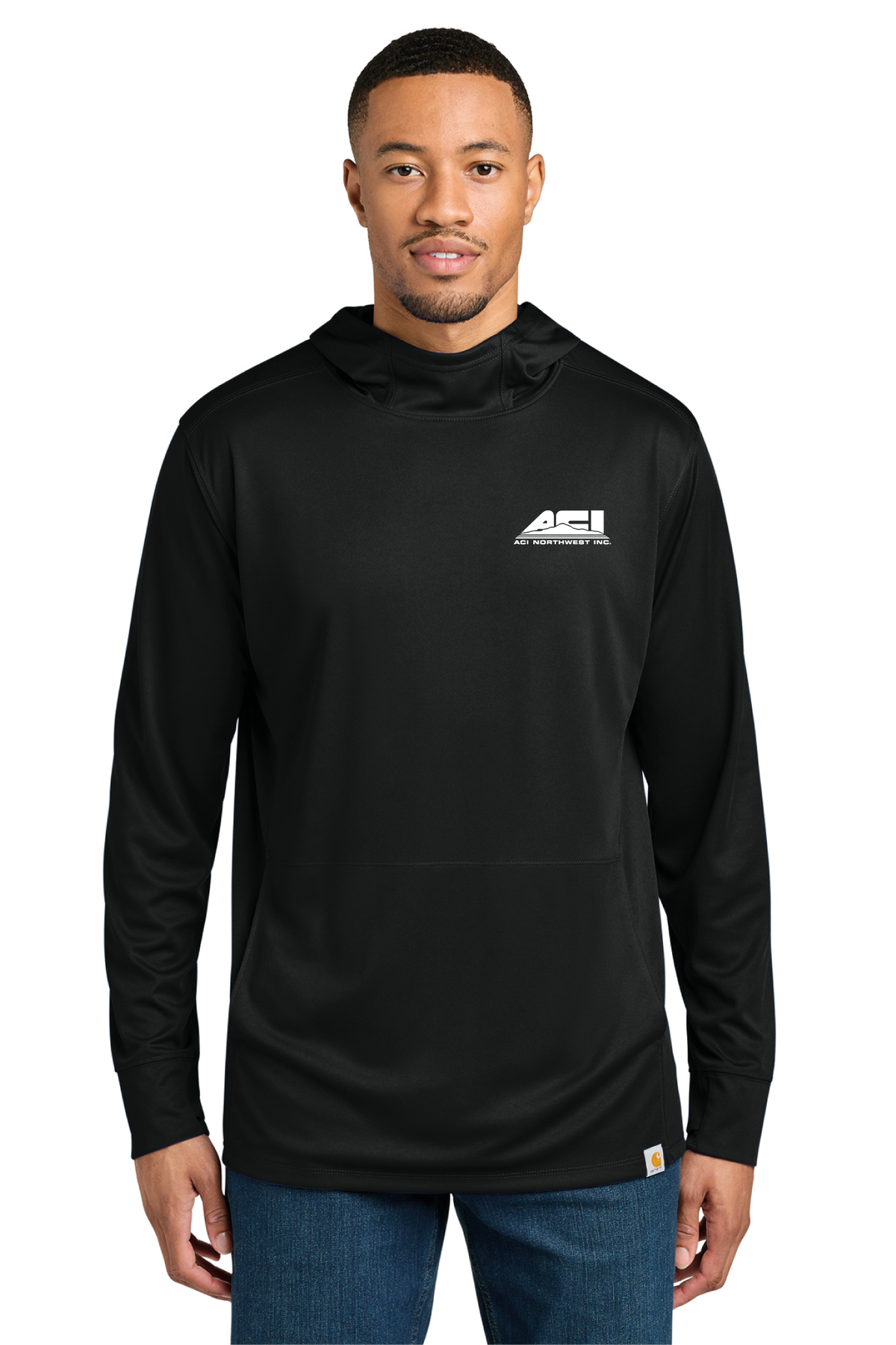 CT106923 - Carhartt Force Sun Defender Long Sleeve Hooded T-Shirt - ACI Northwest - Logowear Store - Transfer Screen Print - #29756