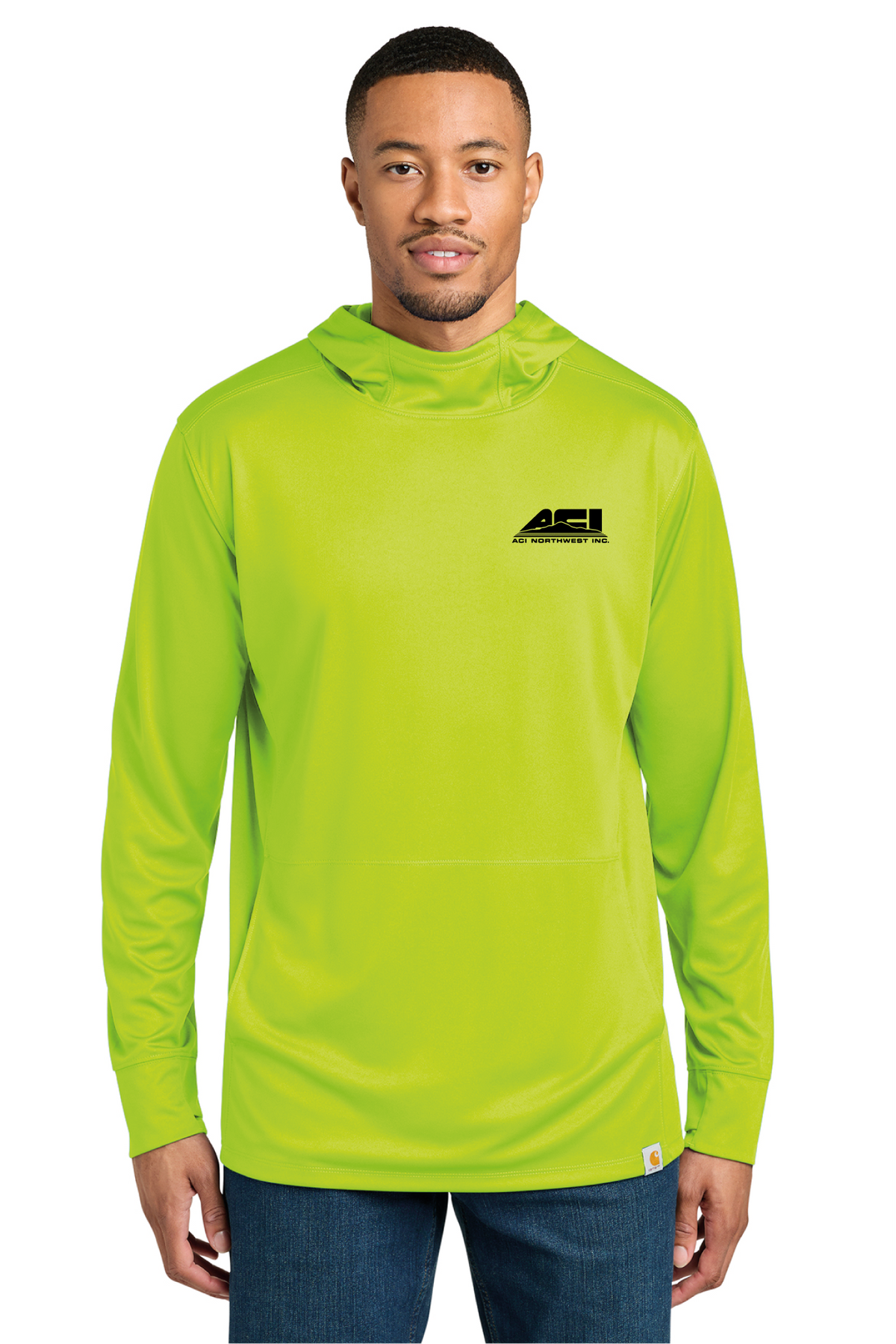 CT106923 - Carhartt Force Sun Defender Long Sleeve Hooded T-Shirt - ACI Northwest - Logowear Store - Transfer Screen Print - #29756