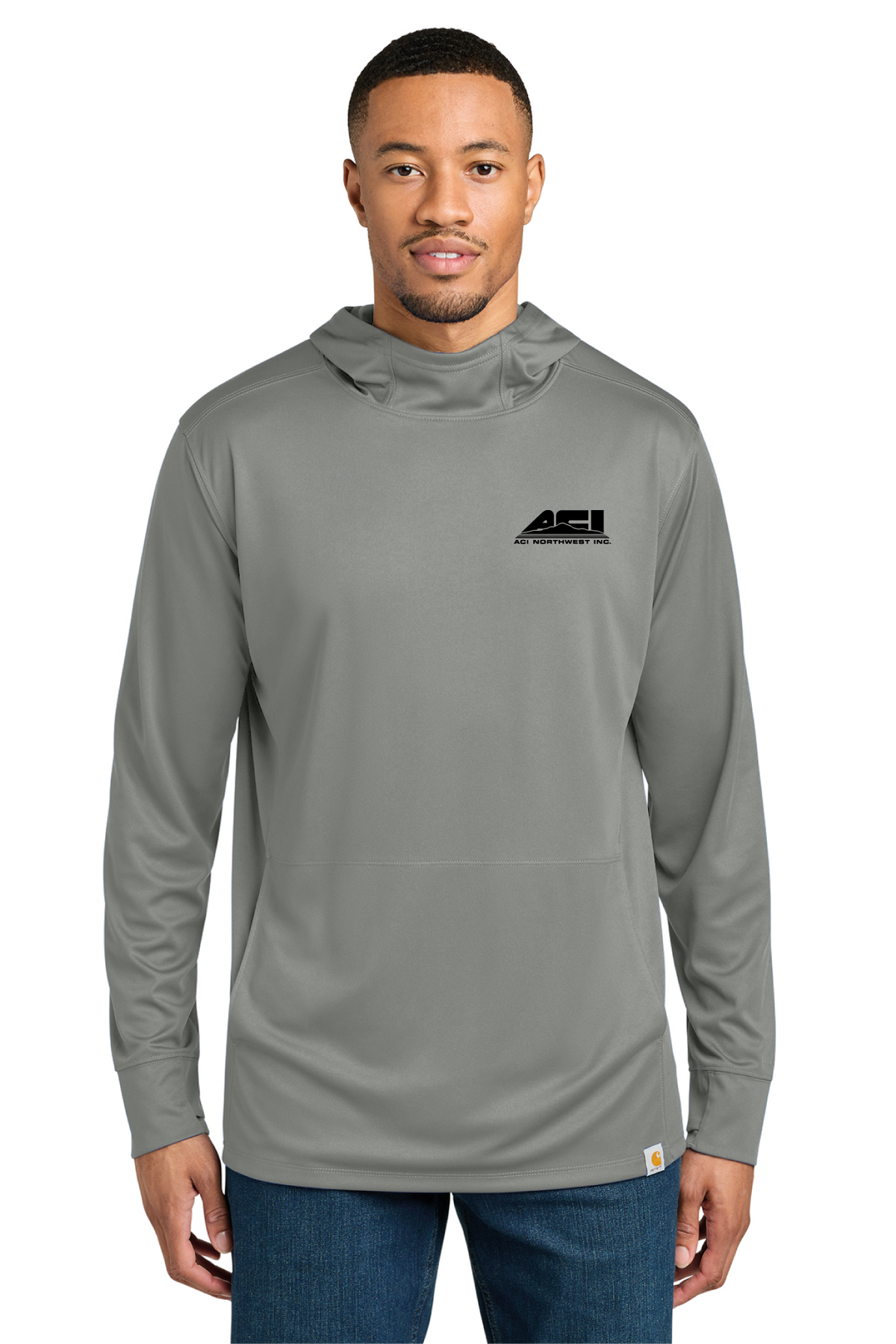 CT106923 - Carhartt Force Sun Defender Long Sleeve Hooded T-Shirt - ACI Northwest - Logowear Store - Transfer Screen Print - #29756
