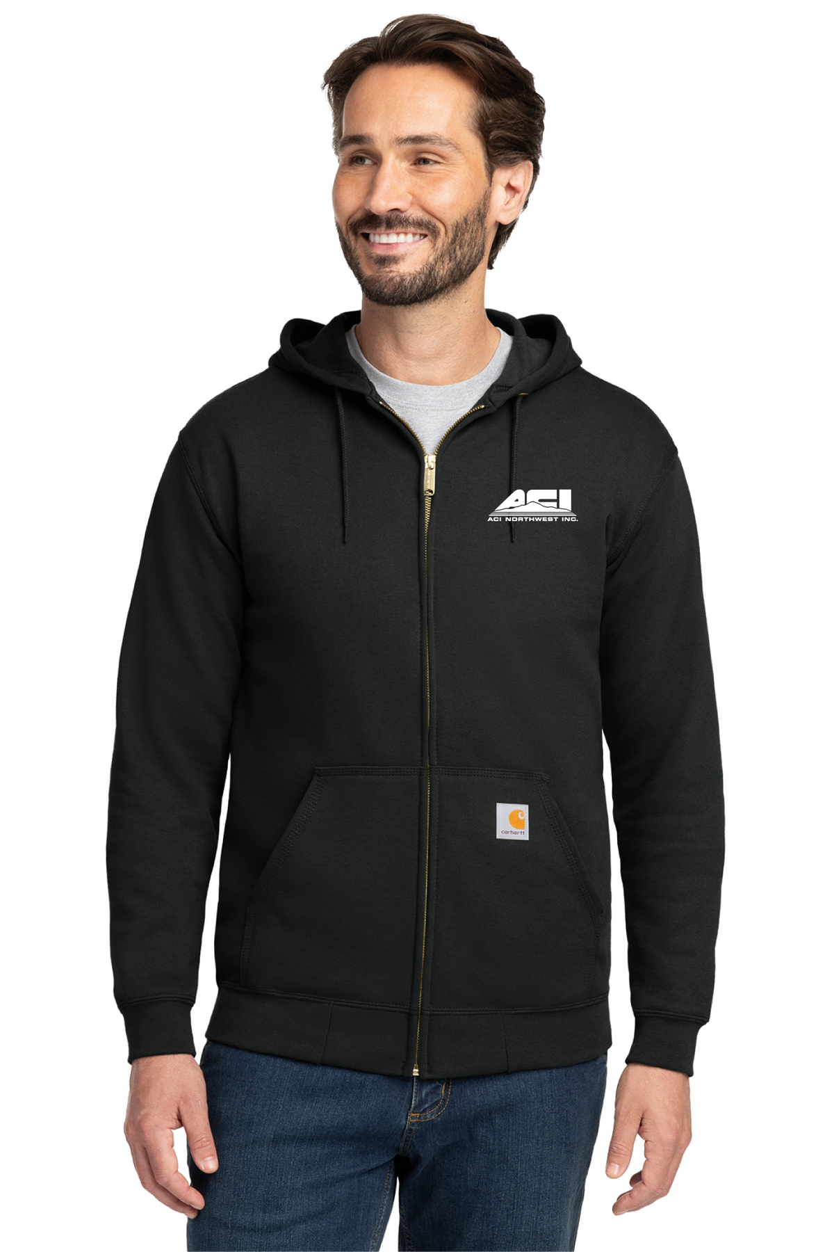 CTK122 - Carhartt Midweight Hooded Zip-Front Sweatshirt - ACI Northwest - Logowear Store - Transfer Screen Print - #29756
