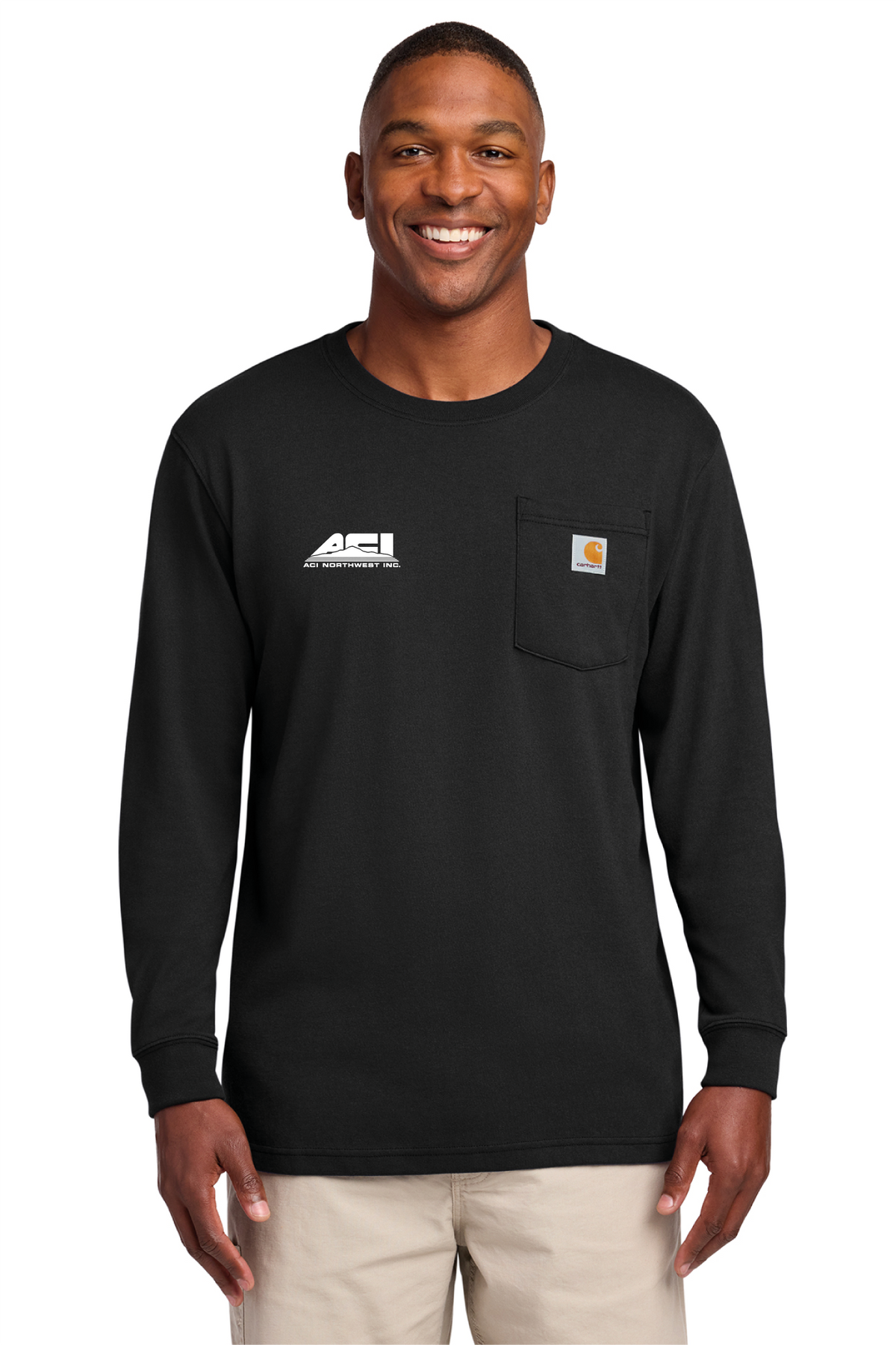 CTK126 - Carhartt Workwear Pocket Long Sleeve T-Shirt - ACI Northwest - Logowear Store - Transfer Screen Print - #29756