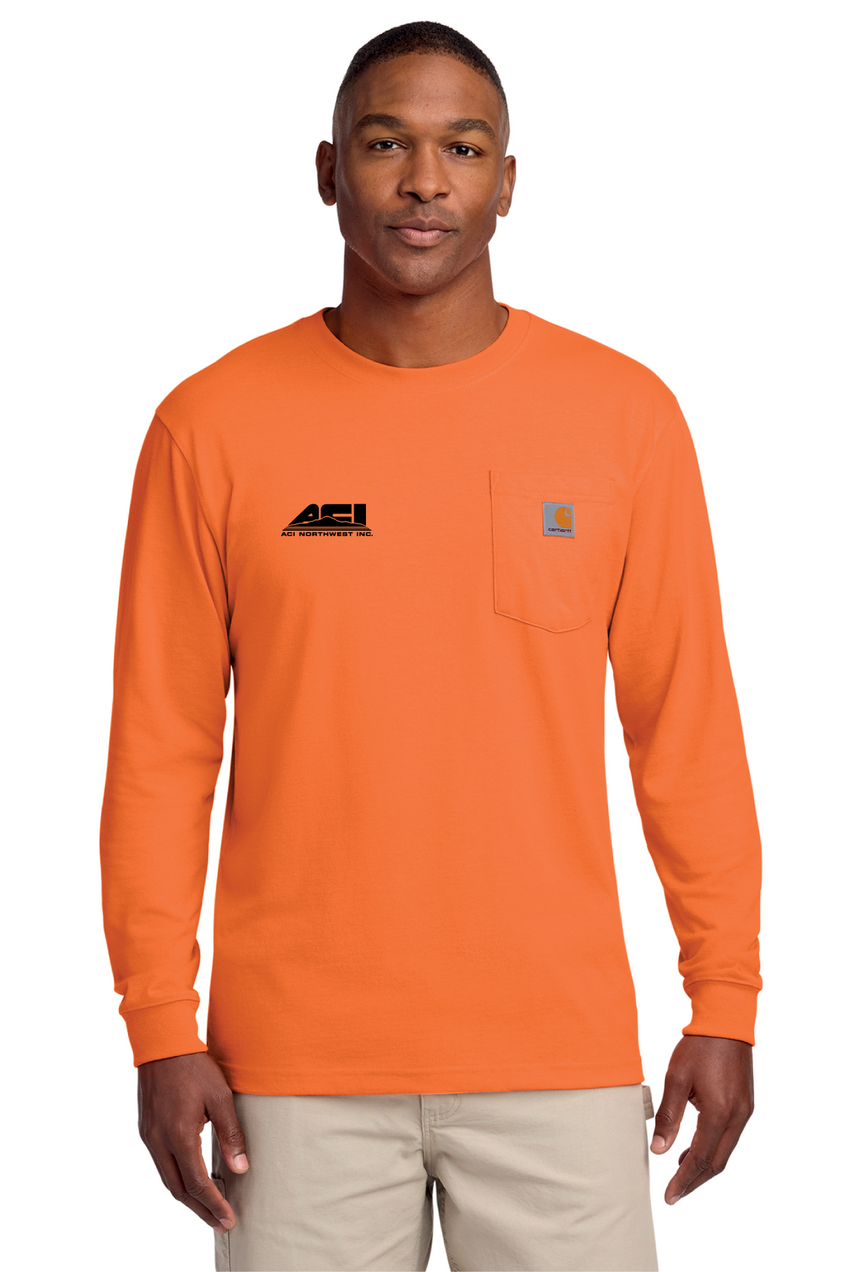 CTK126 - Carhartt Workwear Pocket Long Sleeve T-Shirt - ACI Northwest - Logowear Store - Transfer Screen Print - #29756
