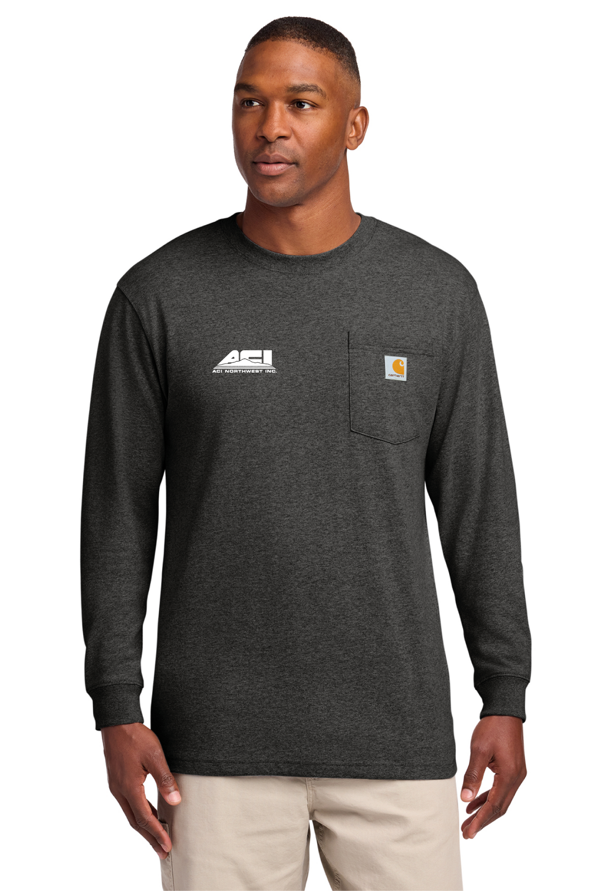 CTK126 - Carhartt Workwear Pocket Long Sleeve T-Shirt - ACI Northwest - Logowear Store - Transfer Screen Print - #29756