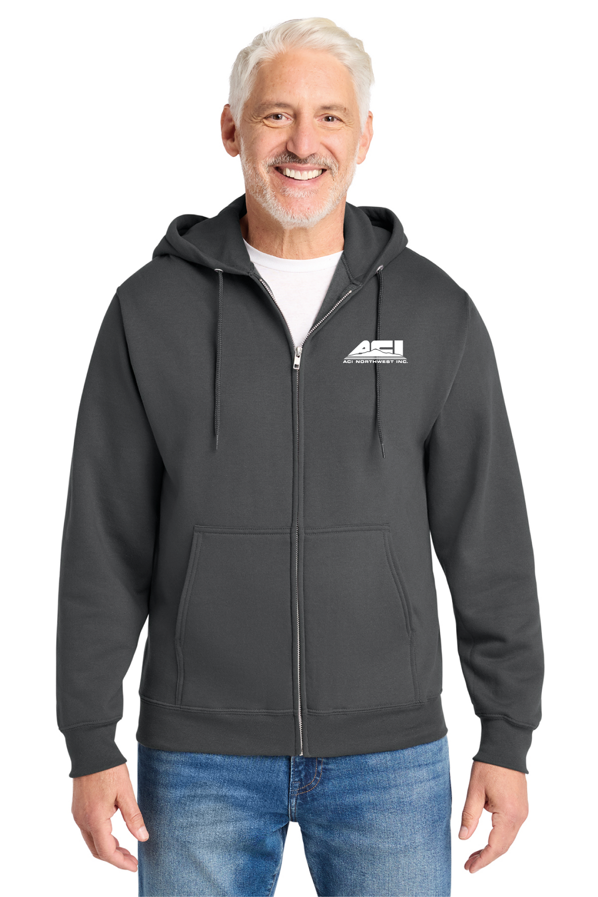 PC78ZH - Port & Co Core Fleece Full-Zip Hooded Sweatshirt - ACI Northwest - Logowear Store - Transfer Screen Print - #29756
