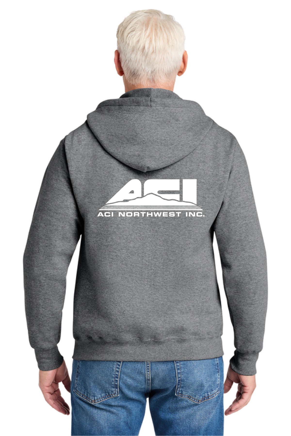 PC78ZH - Port & Co Core Fleece Full-Zip Hooded Sweatshirt - ACI Northwest - Logowear Store - Transfer Screen Print - #29756