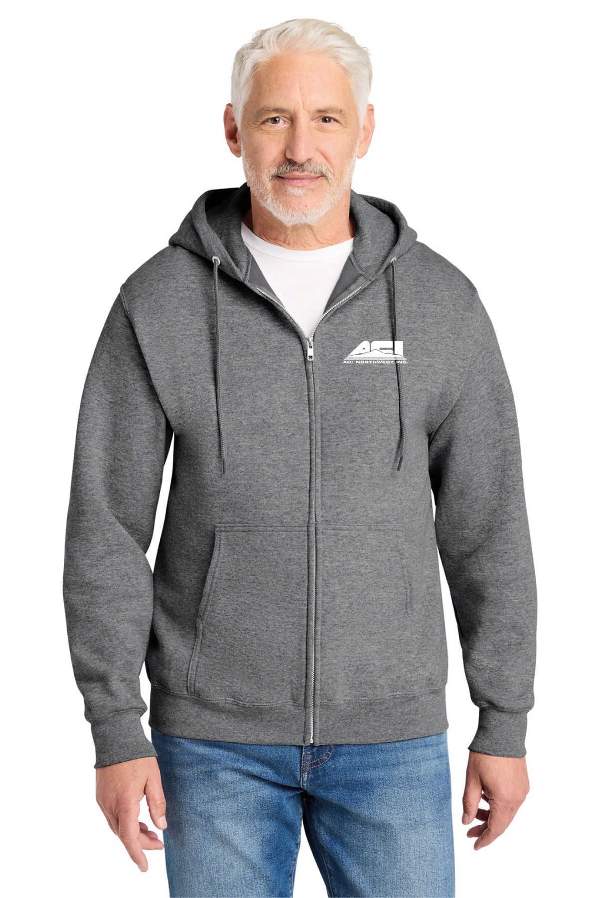 PC78ZH - Port & Co Core Fleece Full-Zip Hooded Sweatshirt - ACI Northwest - Logowear Store - Transfer Screen Print - #29756