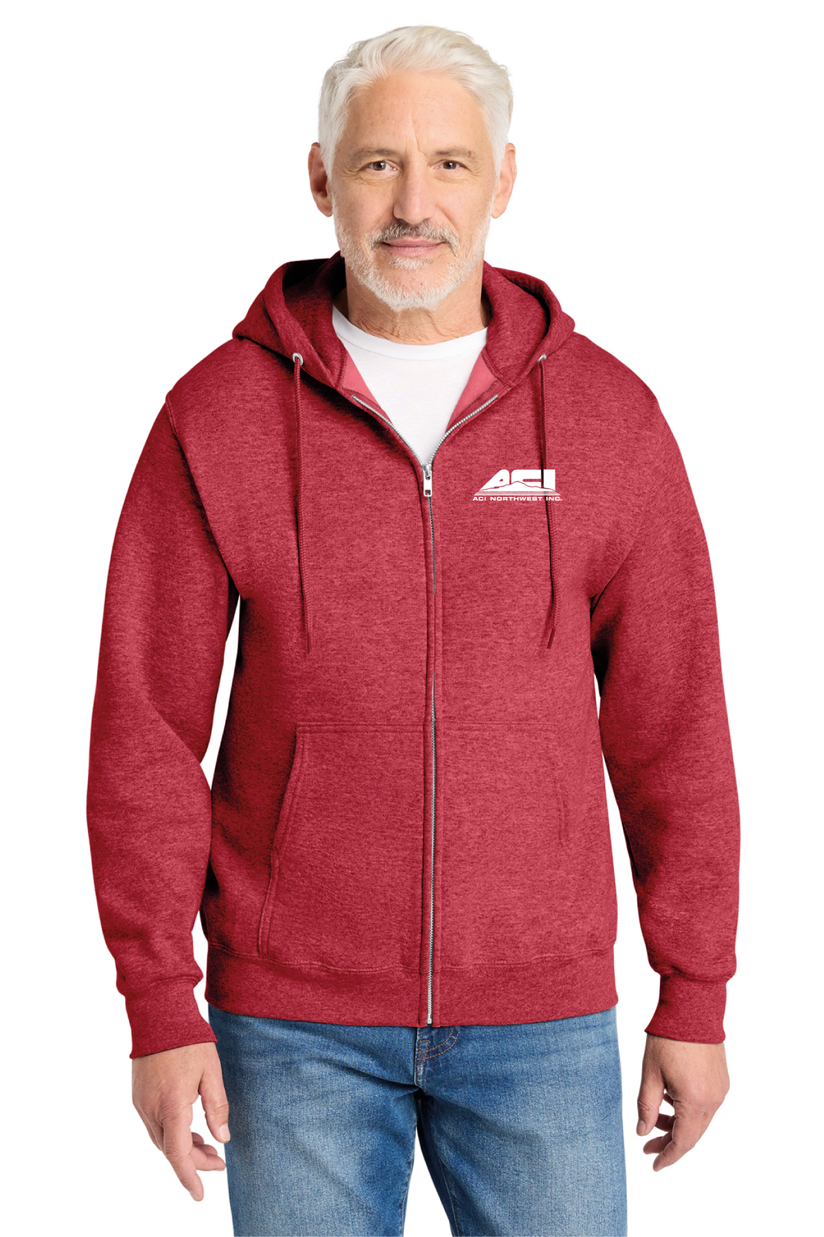 PC78ZH - Port & Co Core Fleece Full-Zip Hooded Sweatshirt - ACI Northwest - Logowear Store - Transfer Screen Print - #29756