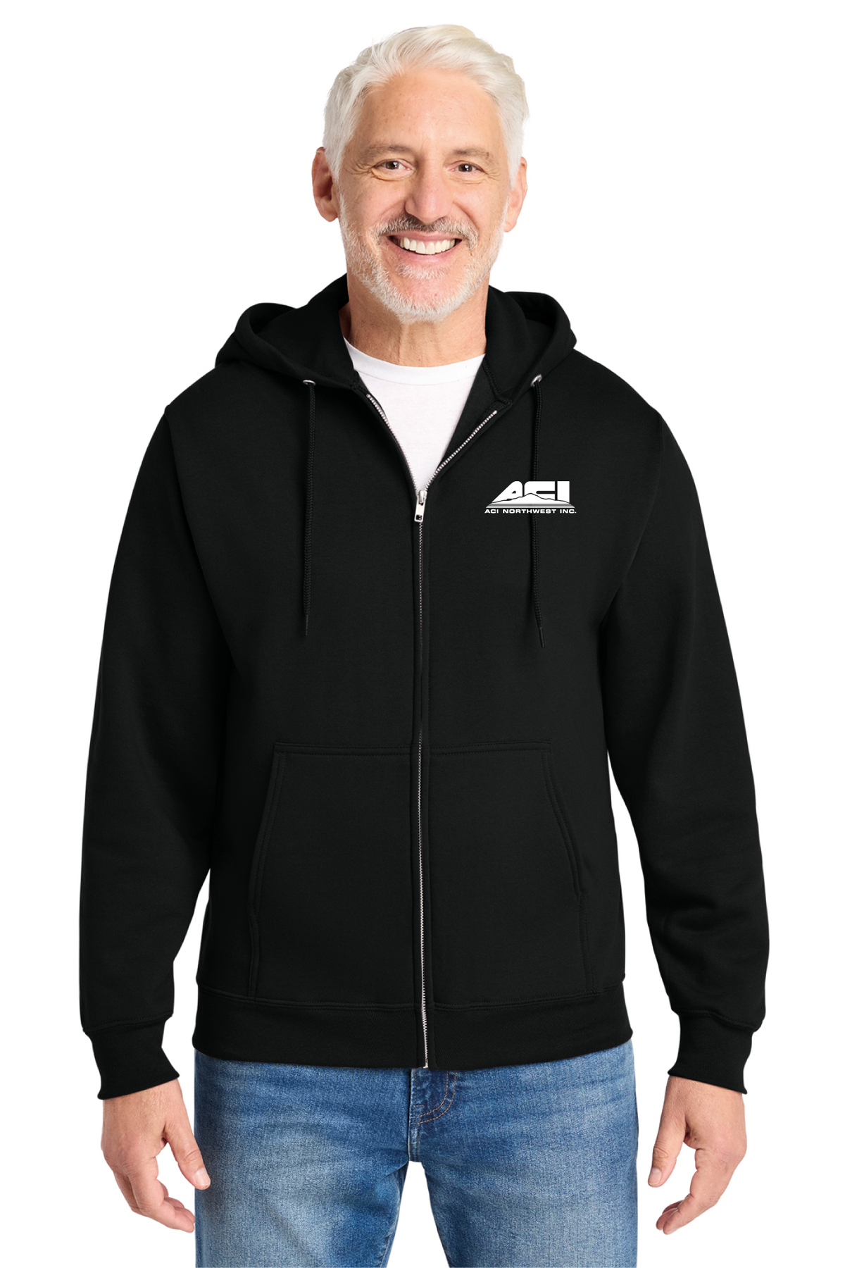 PC78ZH - Port & Co Core Fleece Full-Zip Hooded Sweatshirt - ACI Northwest - Logowear Store - Transfer Screen Print - #29756