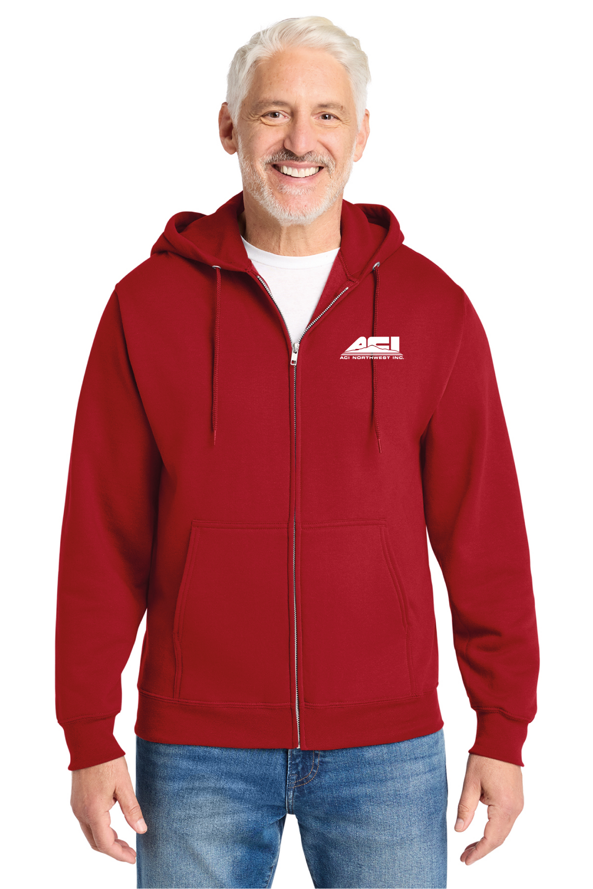 PC78ZH - Port & Co Core Fleece Full-Zip Hooded Sweatshirt - ACI Northwest - Logowear Store - Transfer Screen Print - #29756