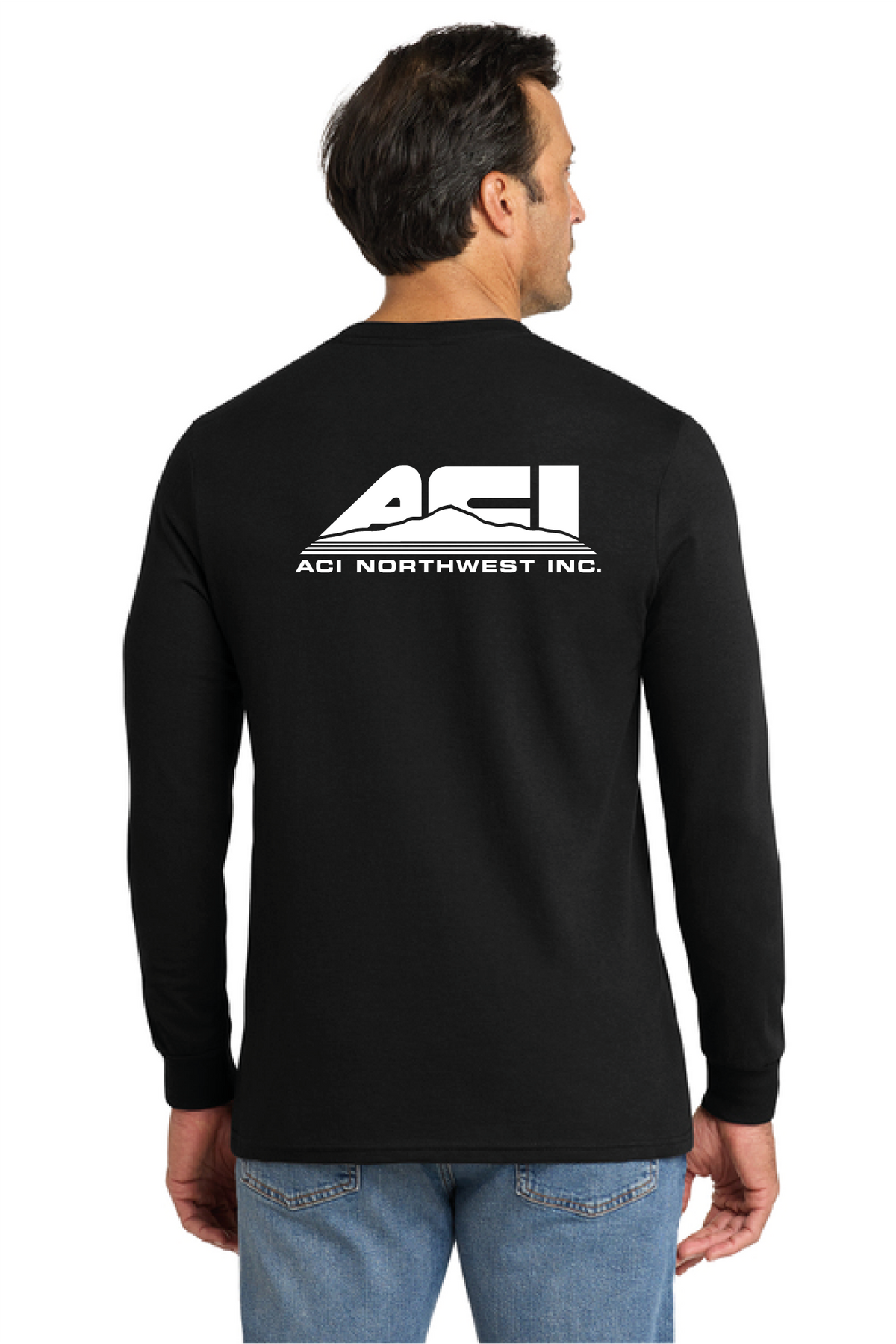 VL100LS - Volunteer Knitwear All-American Long Sleeve Tee - ACI Northwest - Logowear Store - Transfer Screen Print - #29756