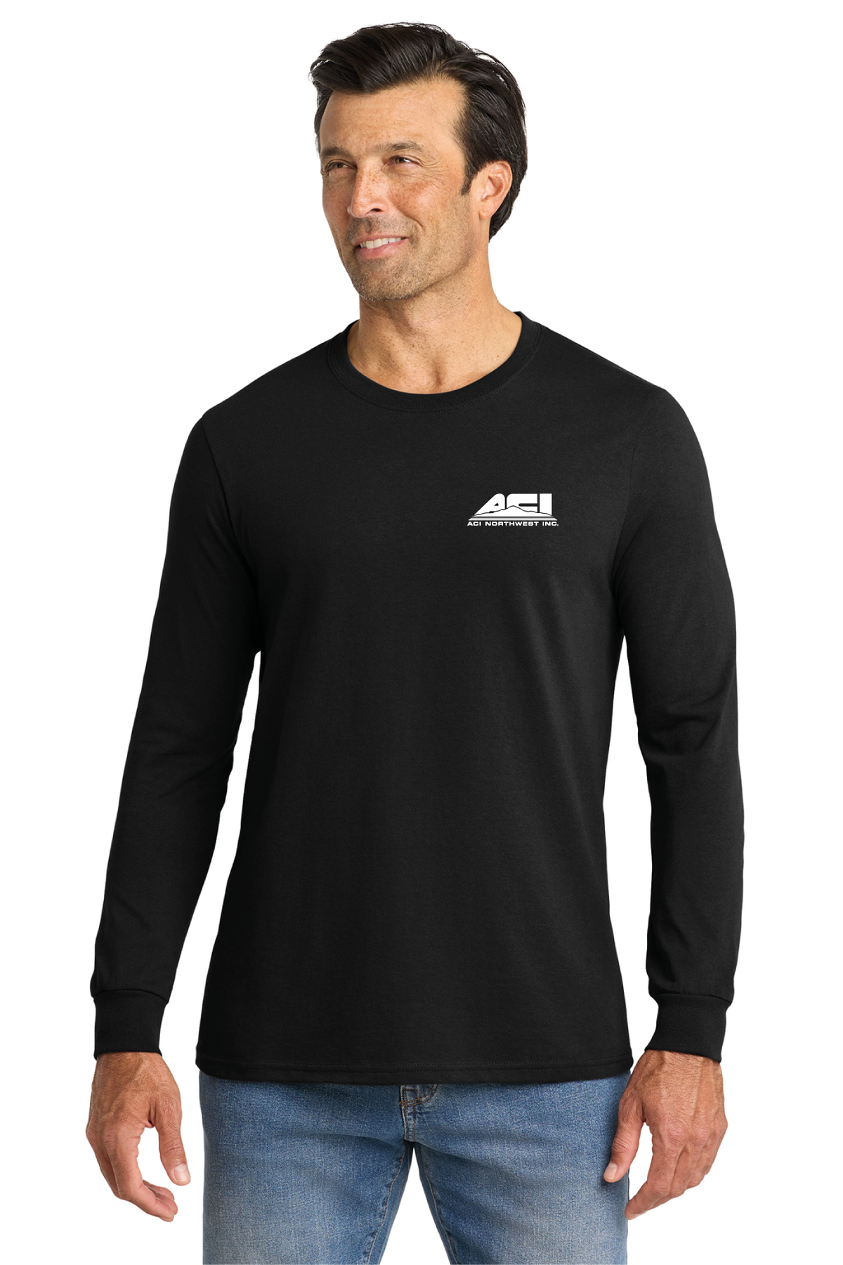 VL100LS - Volunteer Knitwear All-American Long Sleeve Tee - ACI Northwest - Logowear Store - Transfer Screen Print - #29756