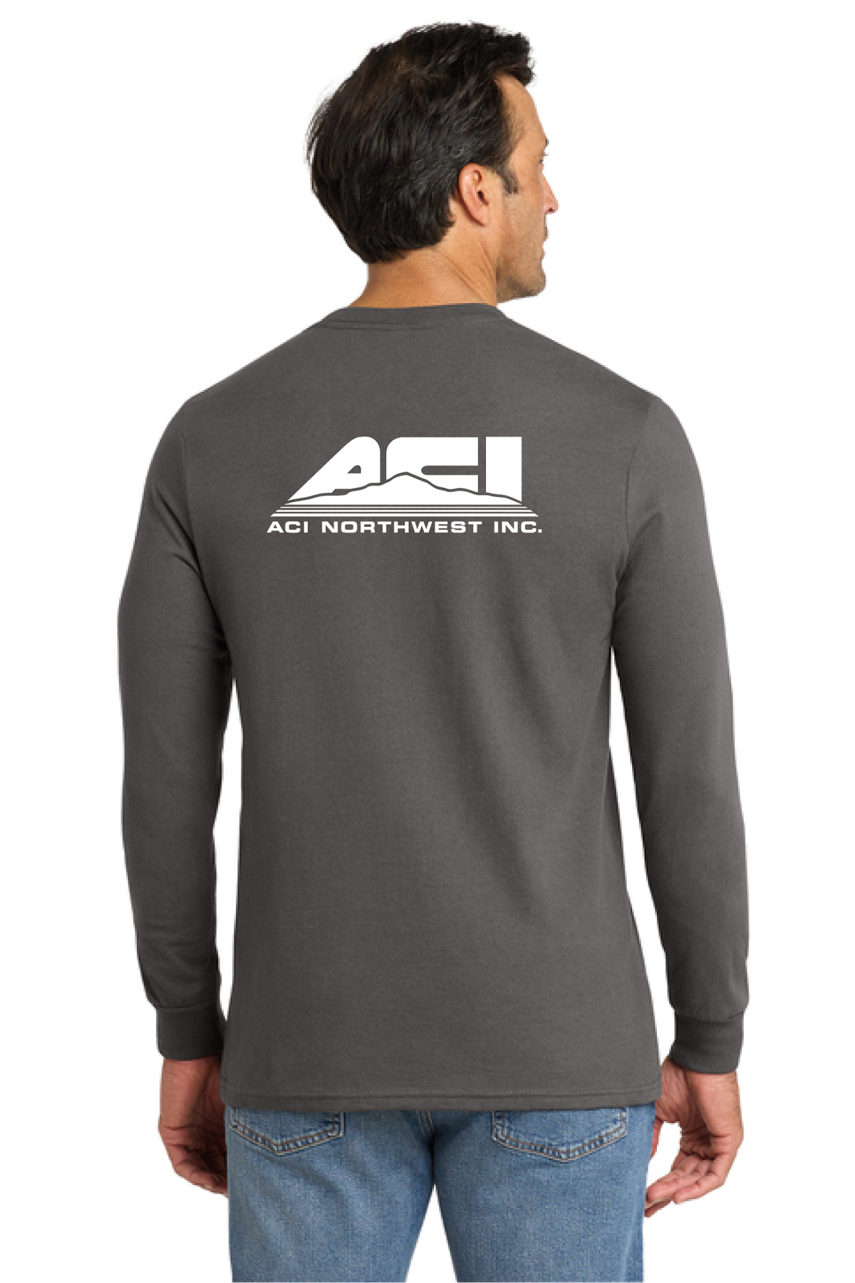VL100LS - Volunteer Knitwear All-American Long Sleeve Tee - ACI Northwest - Logowear Store - Transfer Screen Print - #29756