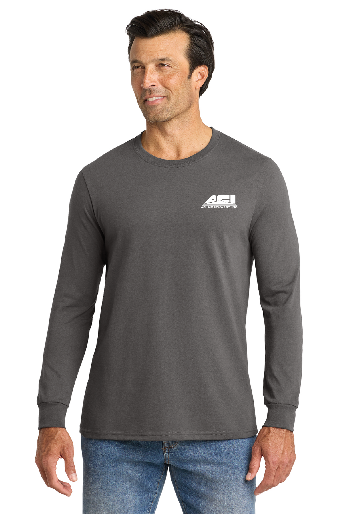 VL100LS - Volunteer Knitwear All-American Long Sleeve Tee - ACI Northwest - Logowear Store - Transfer Screen Print - #29756