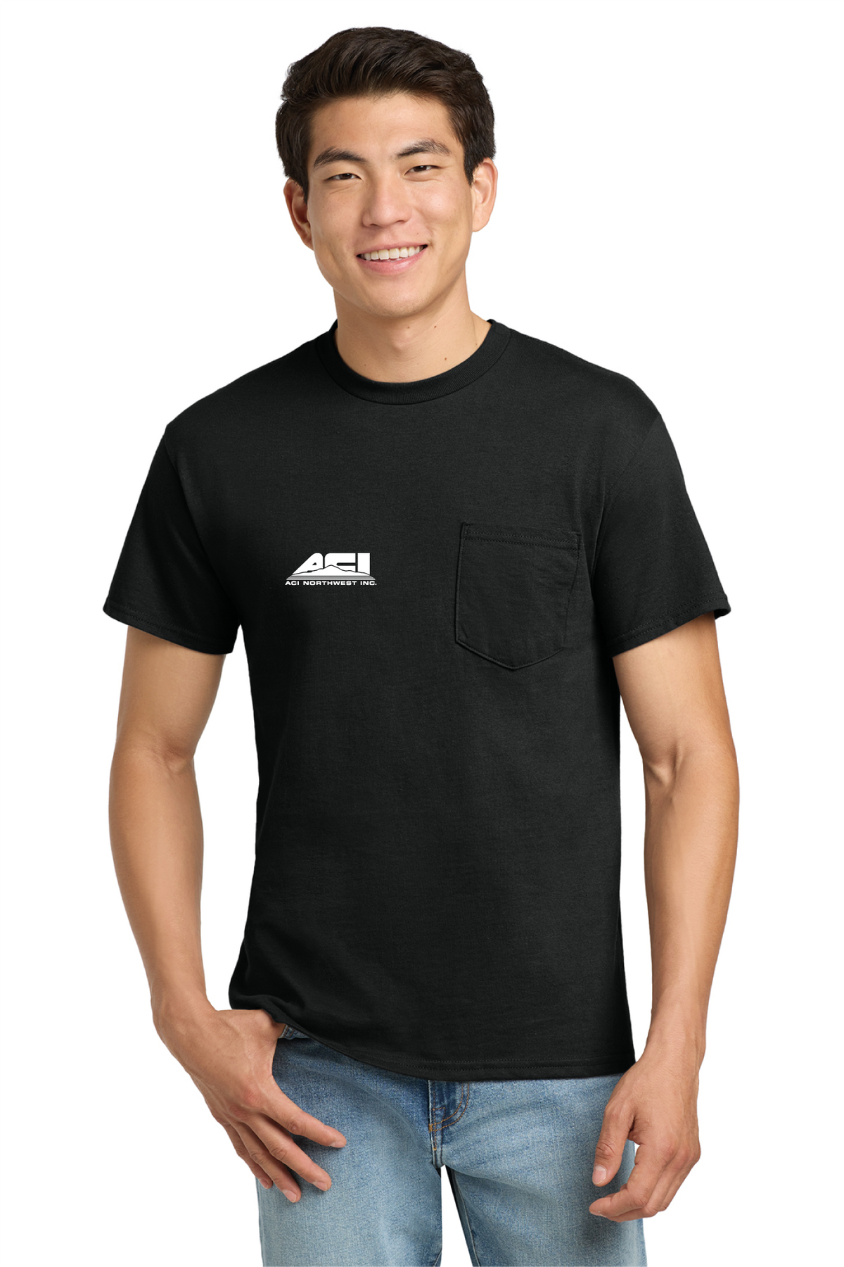 2300 - Unisex Ultra Cotton® Pocket T-Shirt - ACI Northwest - Logowear Store - Transfer Screen Print - #29756