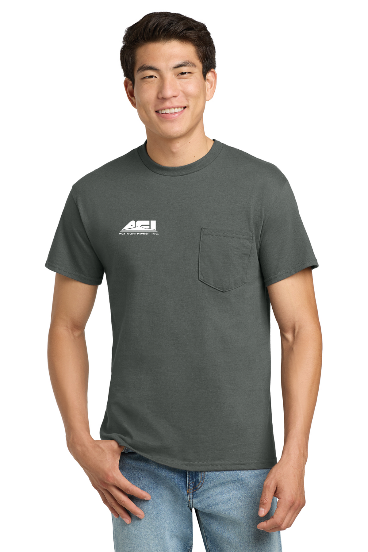 2300 - Unisex Ultra Cotton® Pocket T-Shirt - ACI Northwest - Logowear Store - Transfer Screen Print - #29756