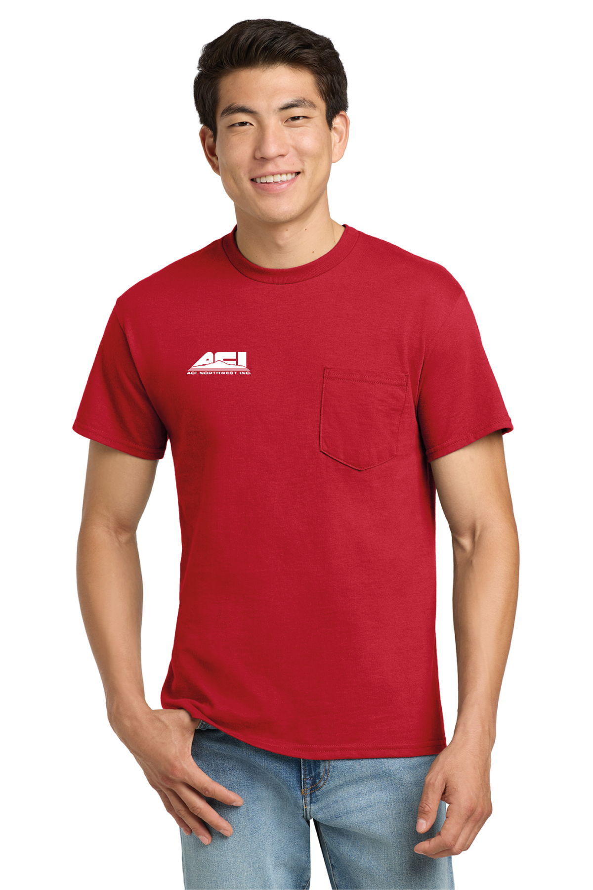 2300 - Unisex Ultra Cotton® Pocket T-Shirt - ACI Northwest - Logowear Store - Transfer Screen Print - #29756