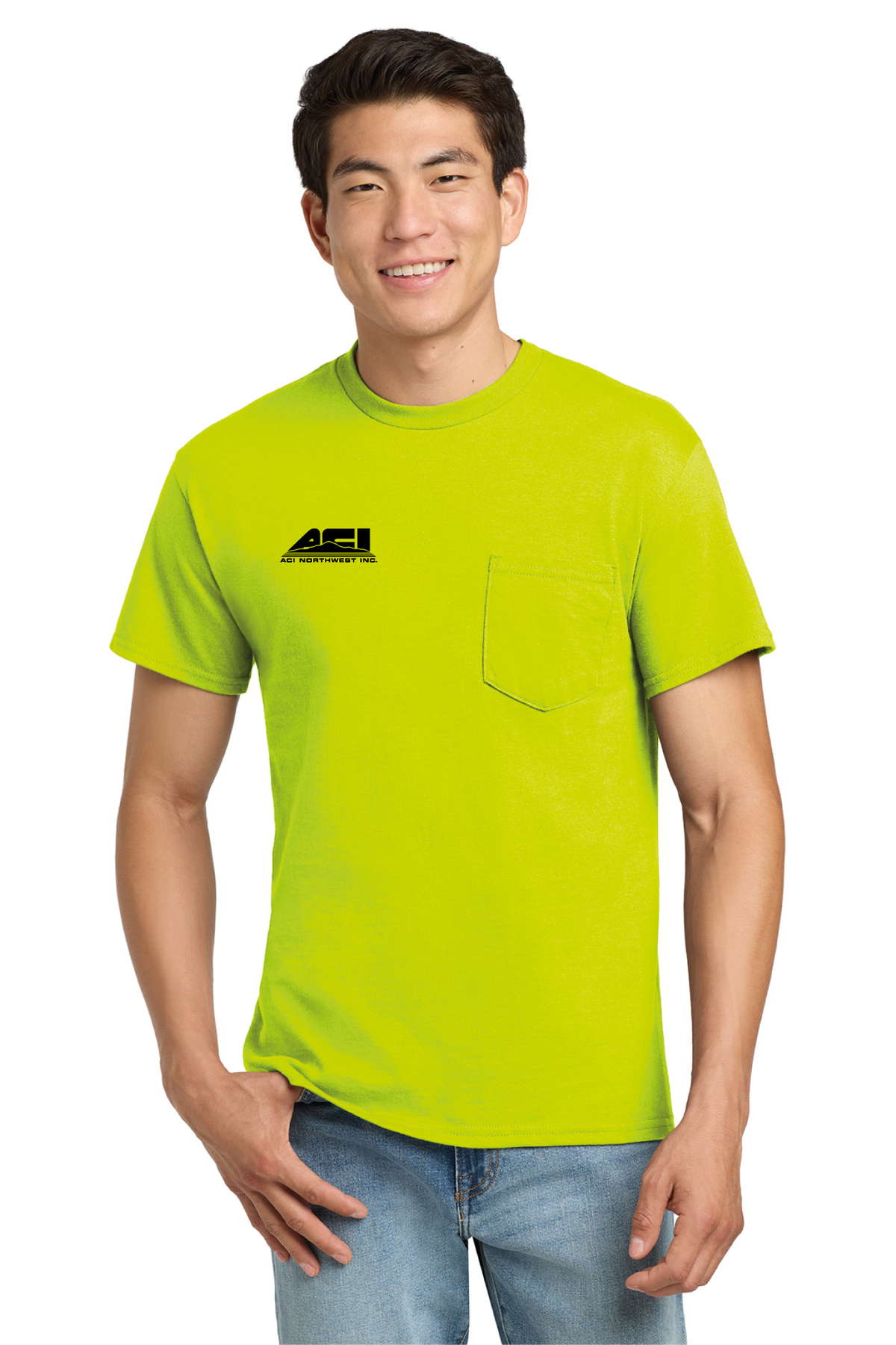 2300 - Unisex Ultra Cotton® Pocket T-Shirt - ACI Northwest - Logowear Store - Transfer Screen Print - #29756
