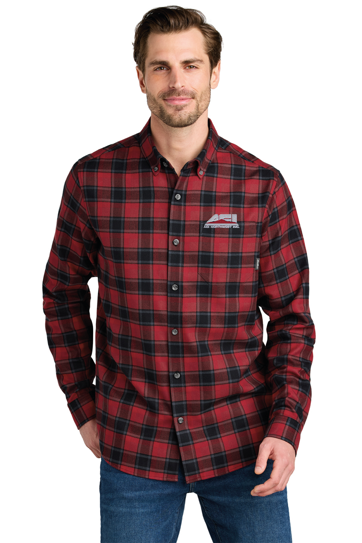 EB610 - Eddie Bauer Long Sleeve Favorite Flannel Plaid Shirt - ACI Northwest - Logowear Store - Embroidery - #29756