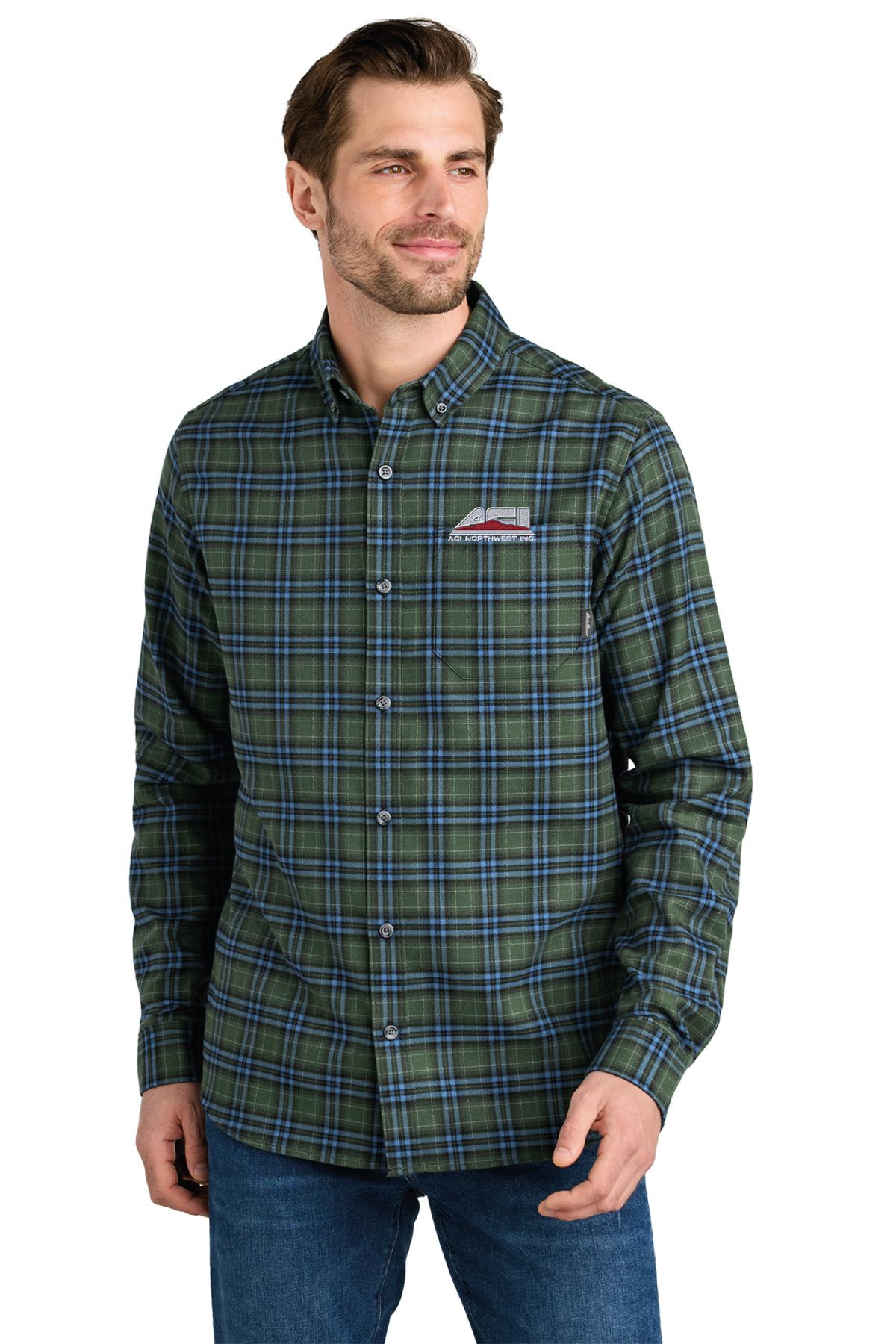 EB610 - Eddie Bauer Long Sleeve Favorite Flannel Plaid Shirt - ACI Northwest - Logowear Store - Embroidery - #29756
