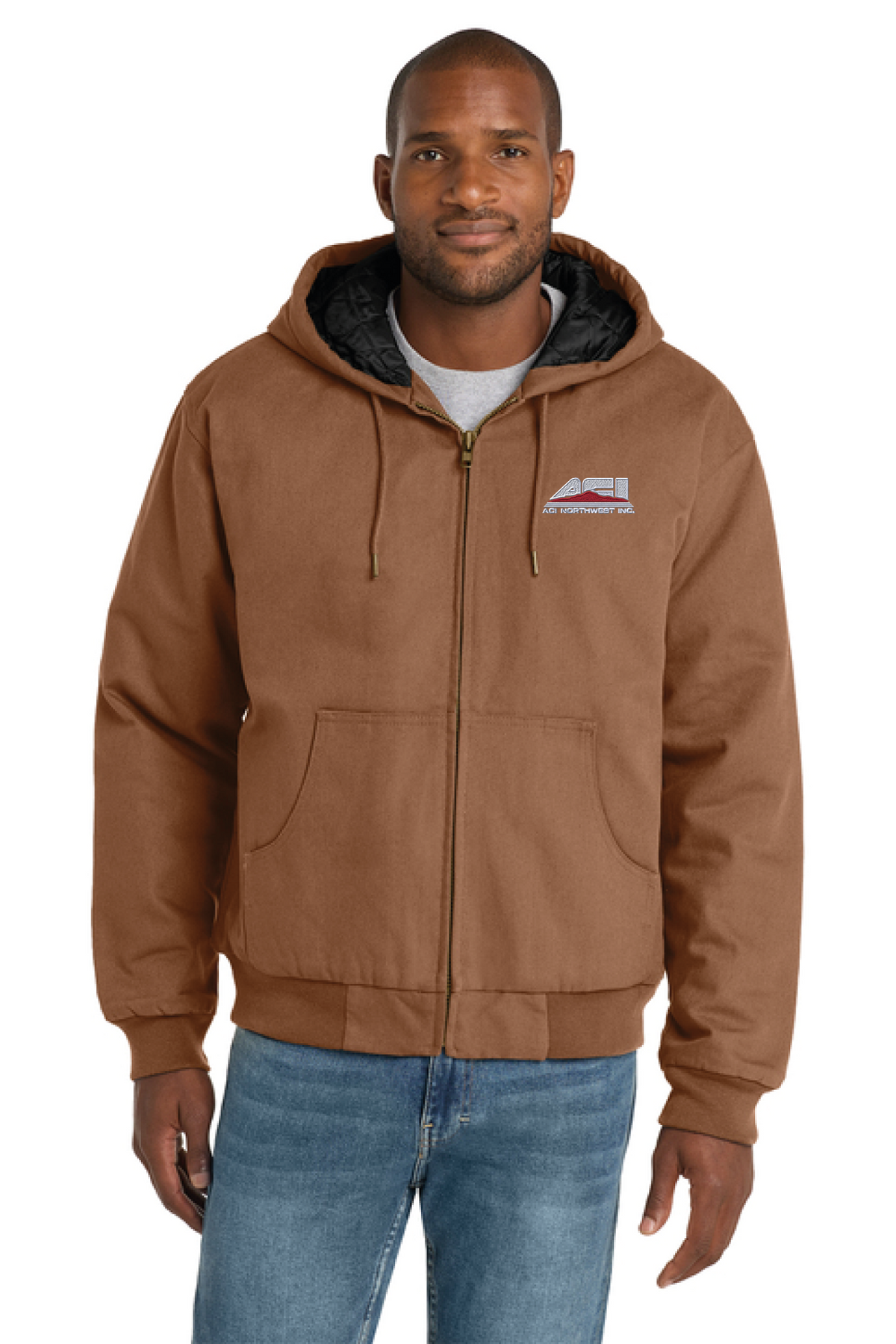 J763H - CornerStone - Duck Cloth Hooded Work Jacket - ACI Northwest - Logowear Store - Embroidery - #29756