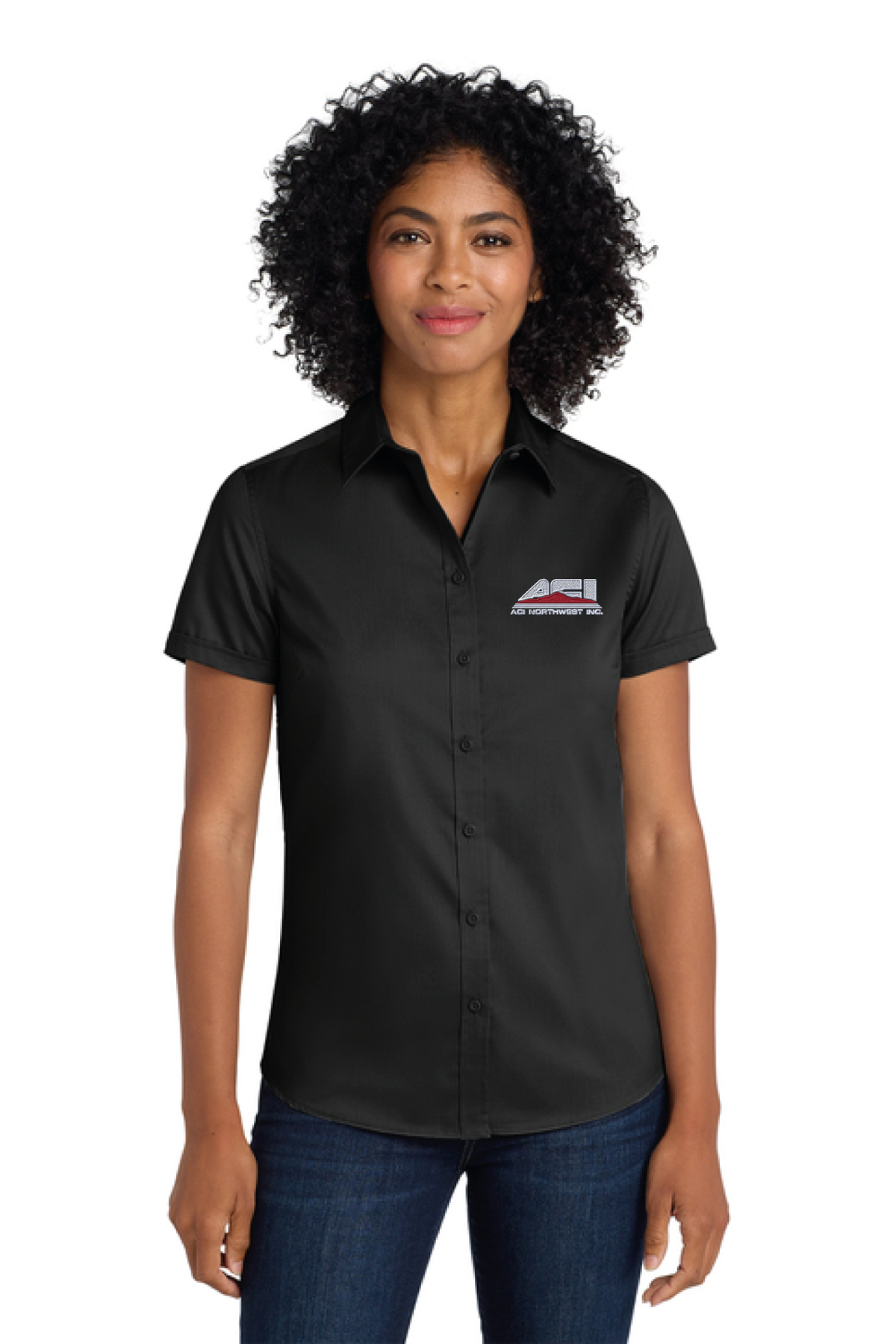 L664 - Port Authority Women's Short Sleeve SuperPro Twill Shirt - ACI Northwest - Logowear Store - Embroidery - #29756