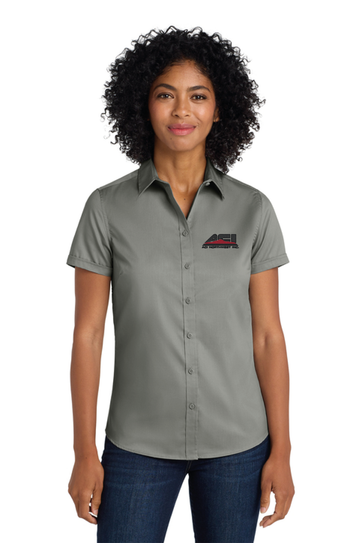 L664 - Port Authority Women's Short Sleeve SuperPro Twill Shirt - ACI Northwest - Logowear Store - Embroidery - #29756