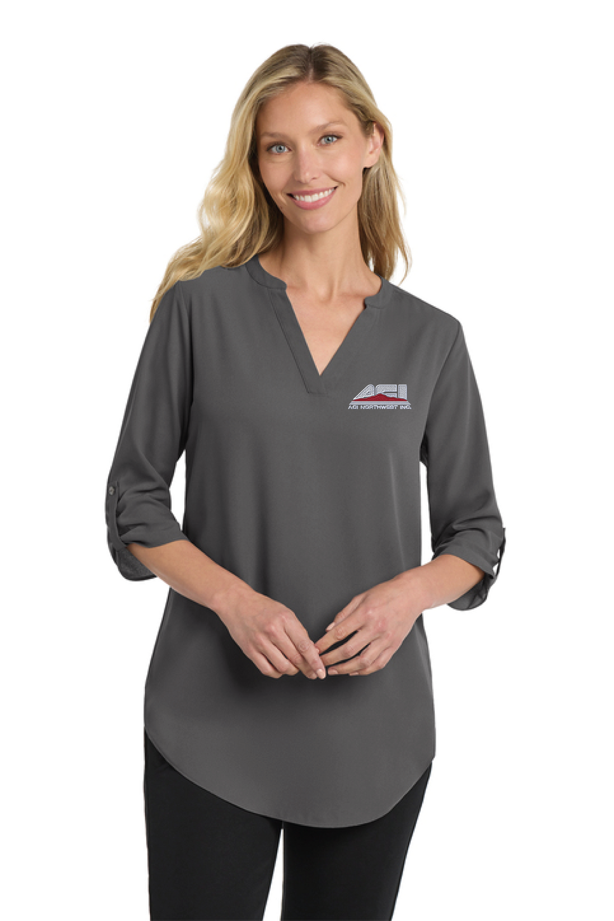 LW701 - Port Authority Women's 3/4-Sleeve Tunic Blouse - ACI Northwest - Logowear Store - Embroidery - #29756