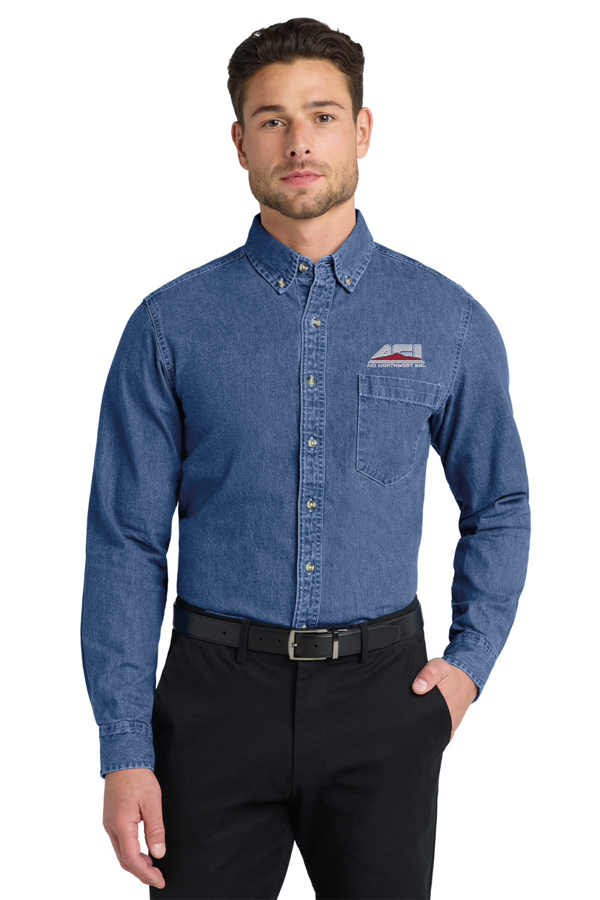 S100 - Port Authority Heavyweight Denim Shirt - ACI Northwest - Logowear Store - Embroidery - #29756