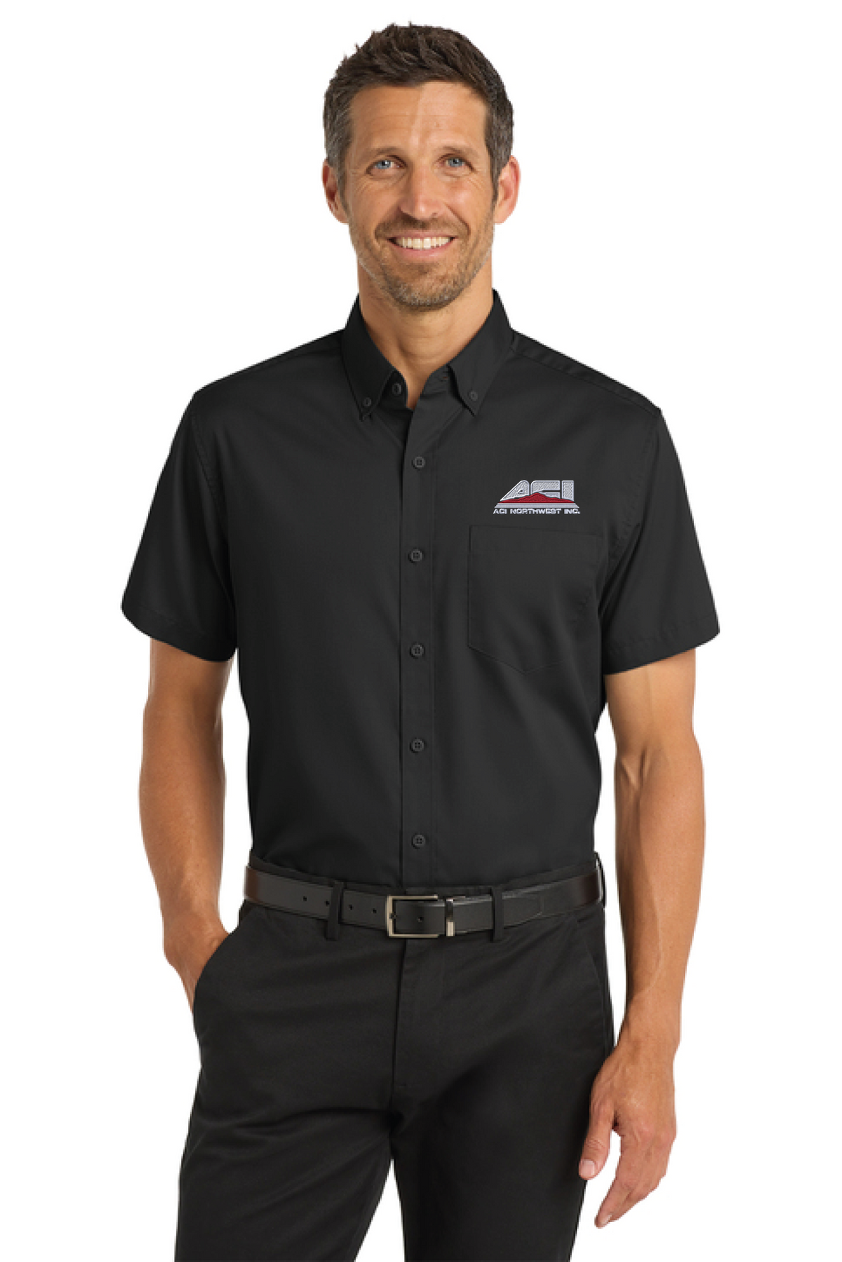 S664 - Port Authority Short Sleeve SuperPro Twill Shirt - ACI Northwest - Logowear Store - Embroidery - #29756