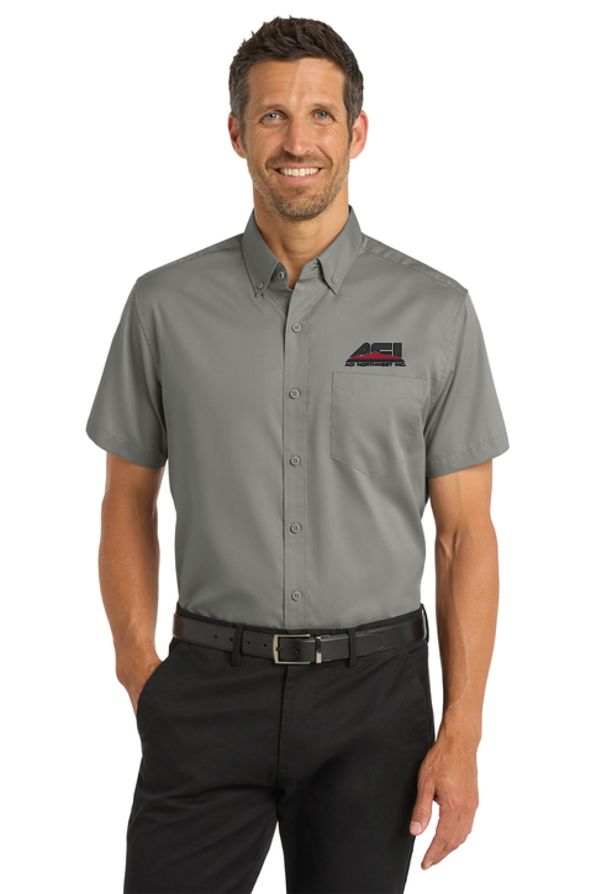 S664 - Port Authority Short Sleeve SuperPro Twill Shirt - ACI Northwest - Logowear Store - Embroidery - #29756