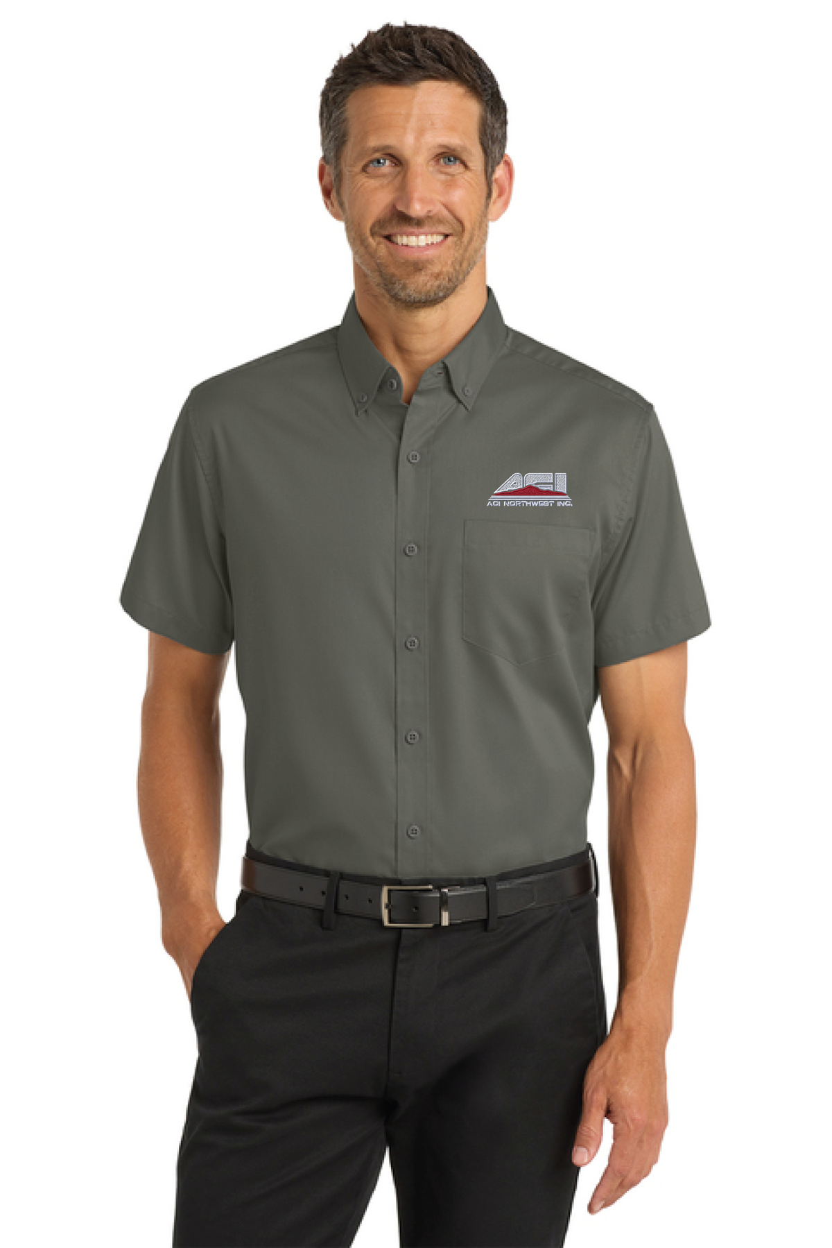 S664 - Port Authority Short Sleeve SuperPro Twill Shirt - ACI Northwest - Logowear Store - Embroidery - #29756