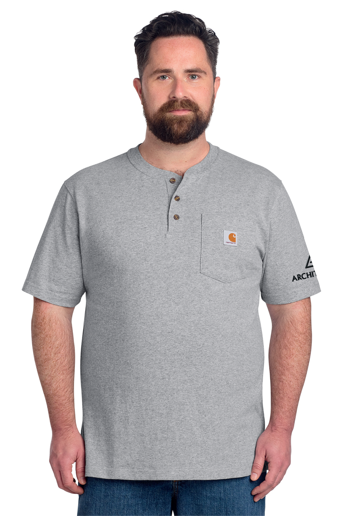 CTK84 - Carhartt - Carhartt Short Sleeve Henley T-Shirt - Architerra Homes - Logowear Store - Embroidery - #29788