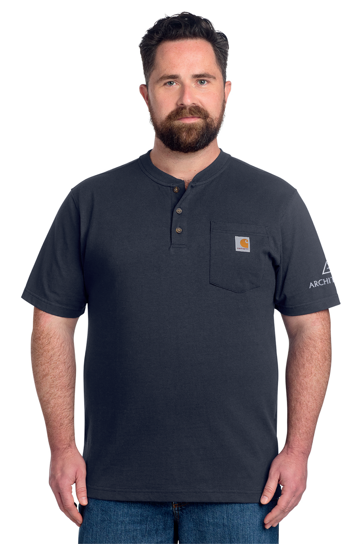 CTK84 - Carhartt - Carhartt Short Sleeve Henley T-Shirt - Architerra Homes - Logowear Store - Embroidery - #29788