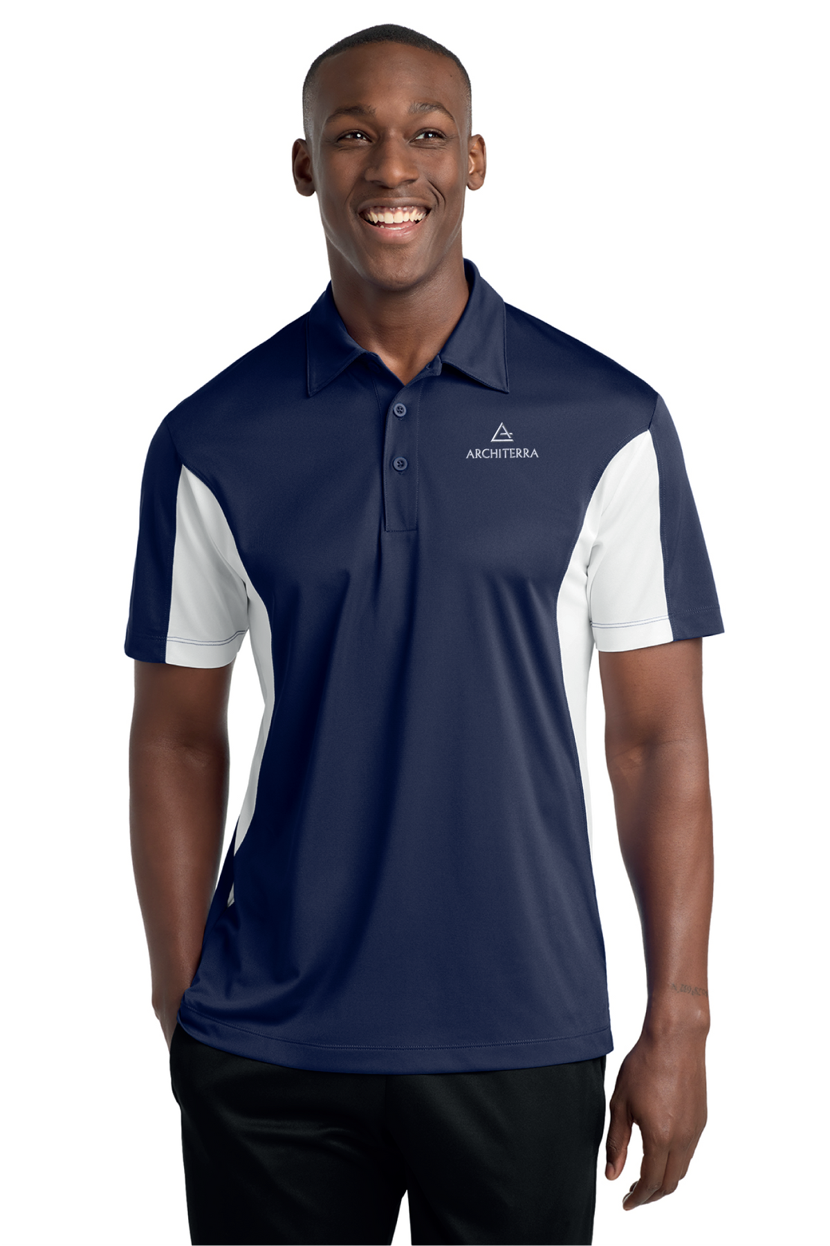 ST655 - Sport-Tek Side Blocked Micropique Sport-Wick Polo - Architerra Homes - Logowear Store - Embroidery - #29788