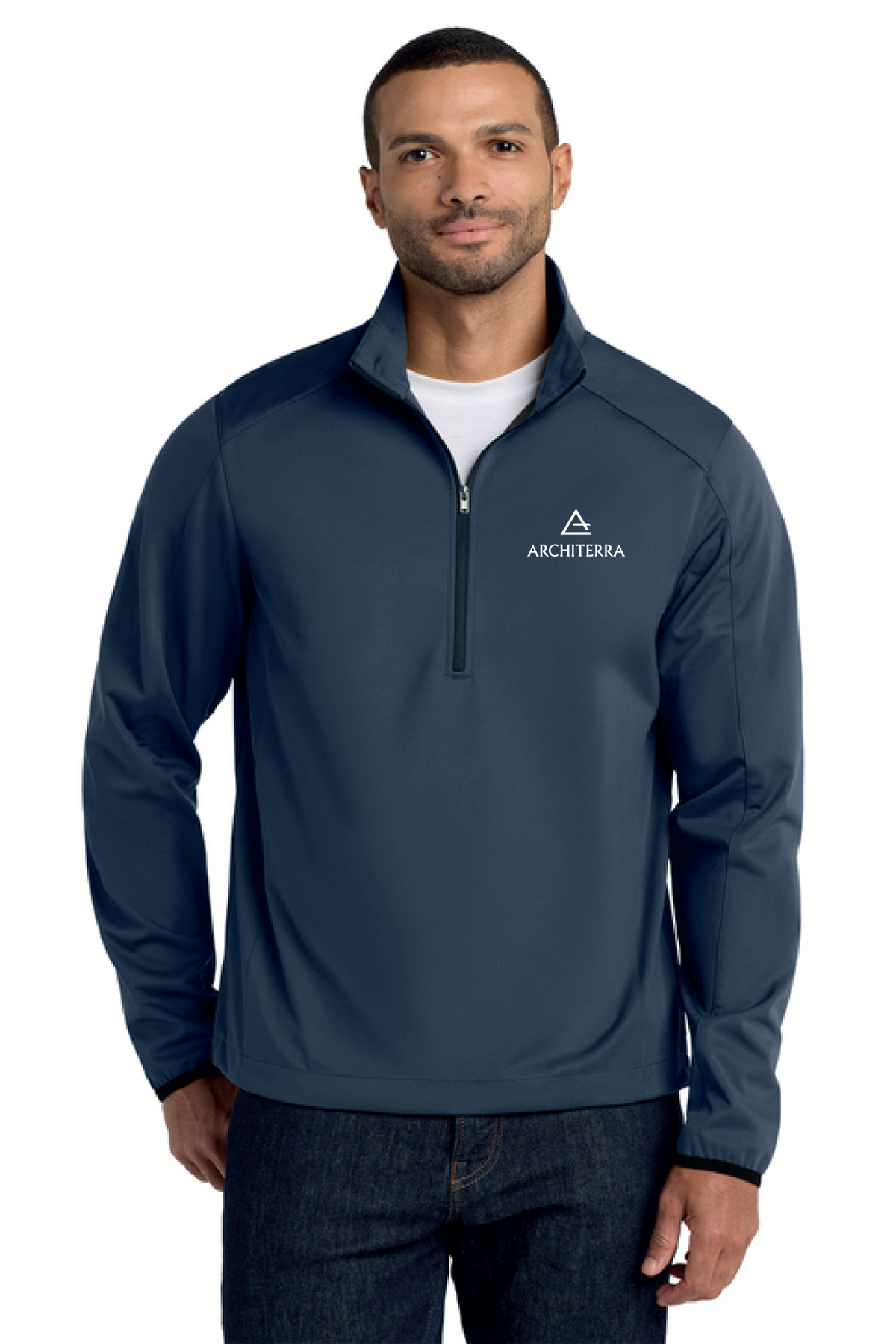 J716 - Port Authority Active 1/2-Zip Soft Shell Jacket - Architerra Homes - Restock Store - Digital Print - #29789